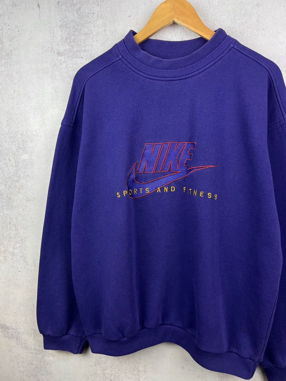 Nike Vintage 90s Nike Big Logo Sweatshirt Rare Retro Hype Y2K Size US L / EU 52-54 / 3 - 2 Thumbnail