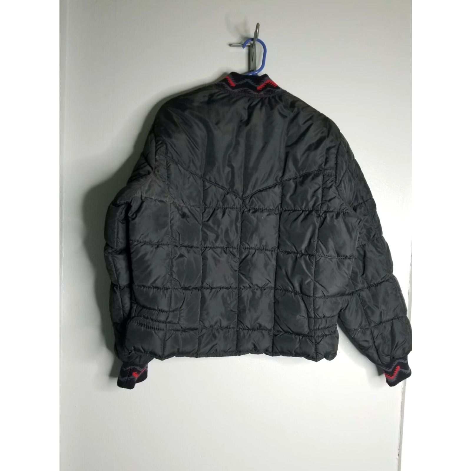Walls VINTAGE Walls Blizzard Pruf Navajo Print Bomber Jacket Black Mens Large 90s Size US L / EU 52-54 / 3 - 2 Thumbnail