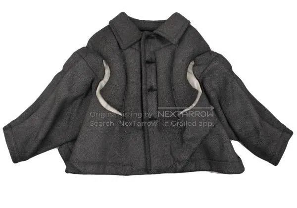 Comme des Garcons Comme des Garcons Dark Grey Retro Decorated Bulky Top Size XS / US 0-2 / IT 36-38 - 6 Thumbnail