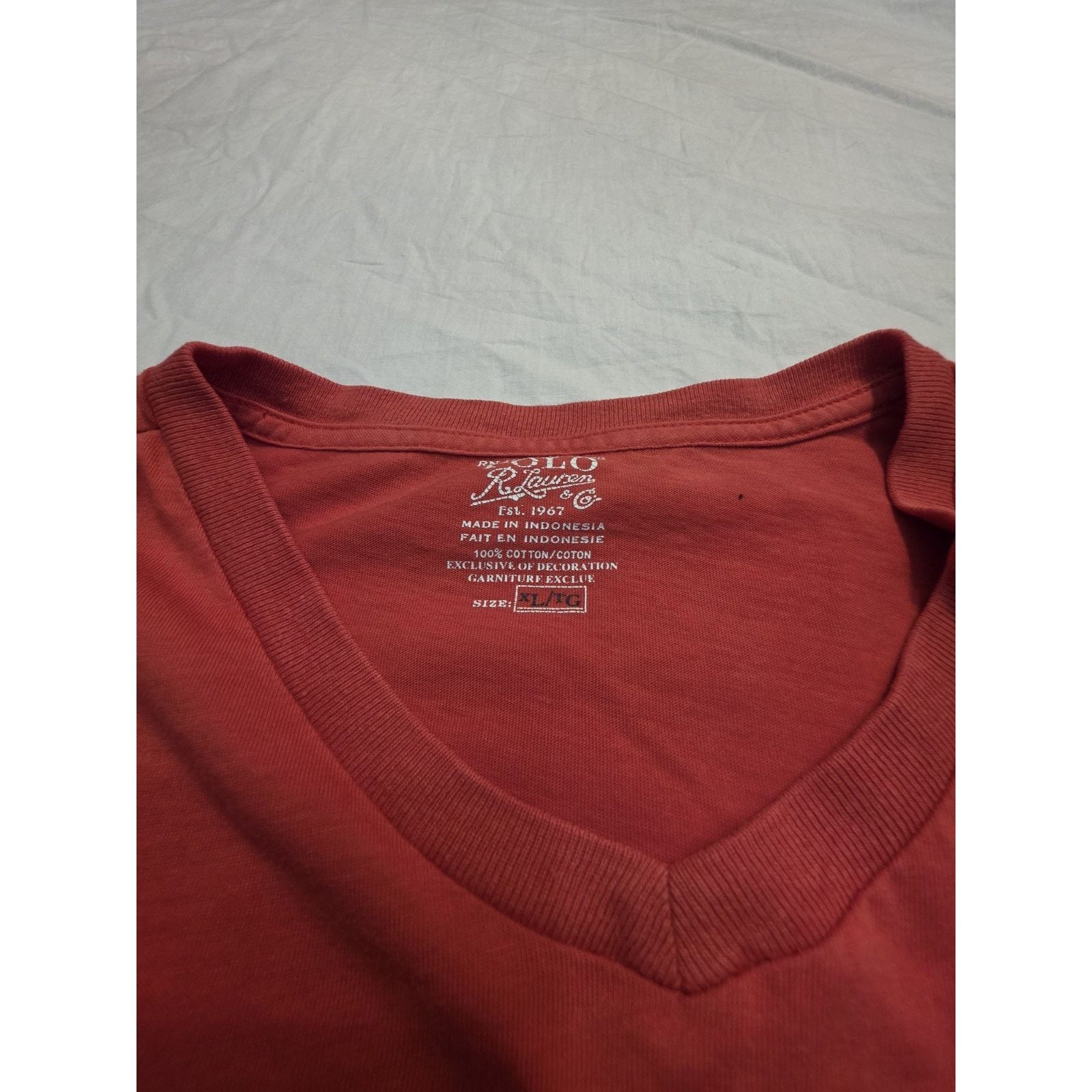 Ralph Lauren Polo Ralph Lauren Men's Size Xl Short Sleeve V-neck Size US XL / EU 56 / 4 - 2 Thumbnail