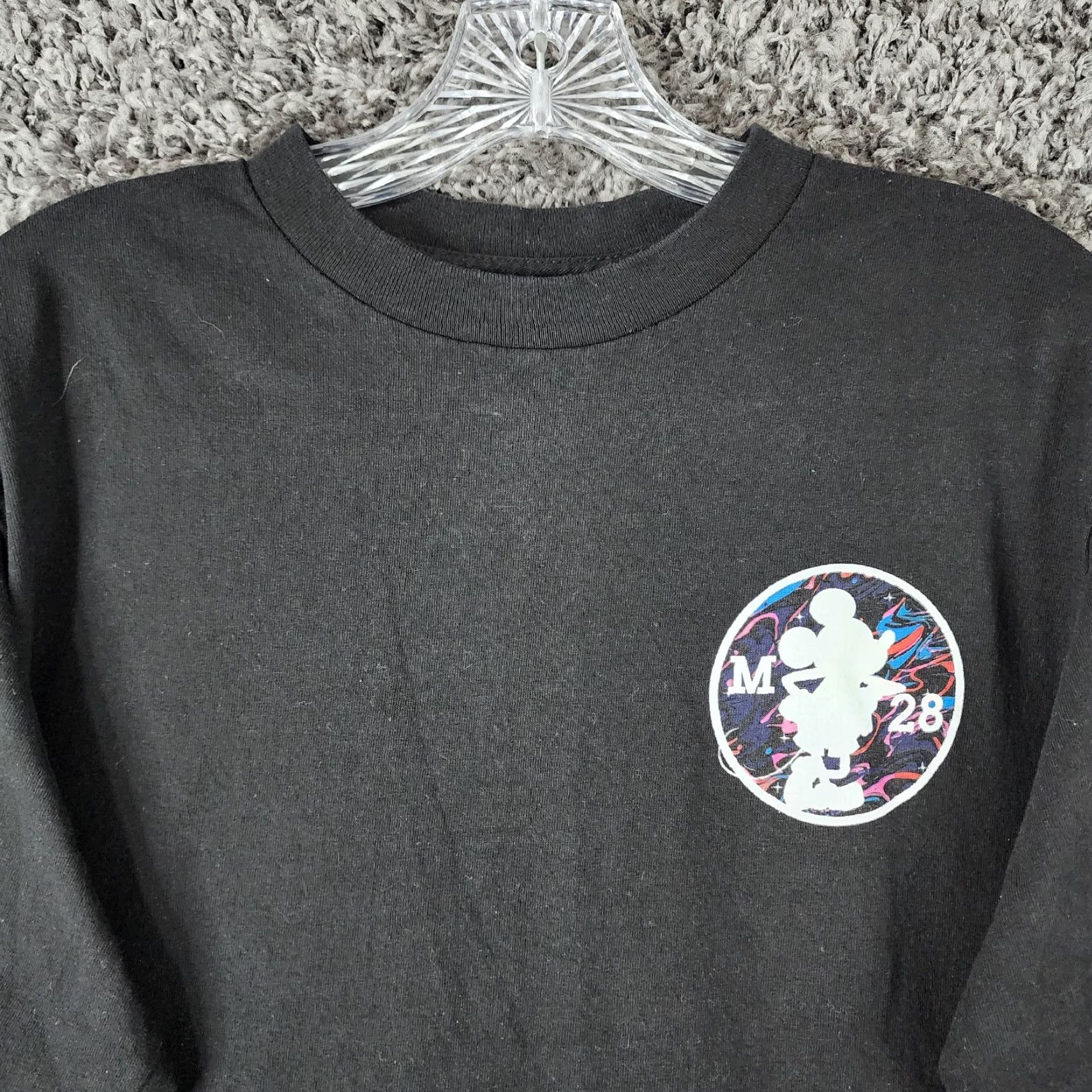 Disney Disney Neff Mens Black Long Sleeve Mickey Mouse Graphic Tee Size M Size US M / EU 48-50 / 2 - 3 Thumbnail