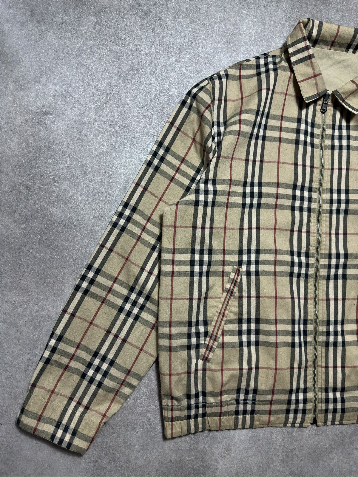 Burberry Mens Vintage Monogram Jacket Burberry London 90s Size US M / EU 48-50 / 2 - 2 Thumbnail
