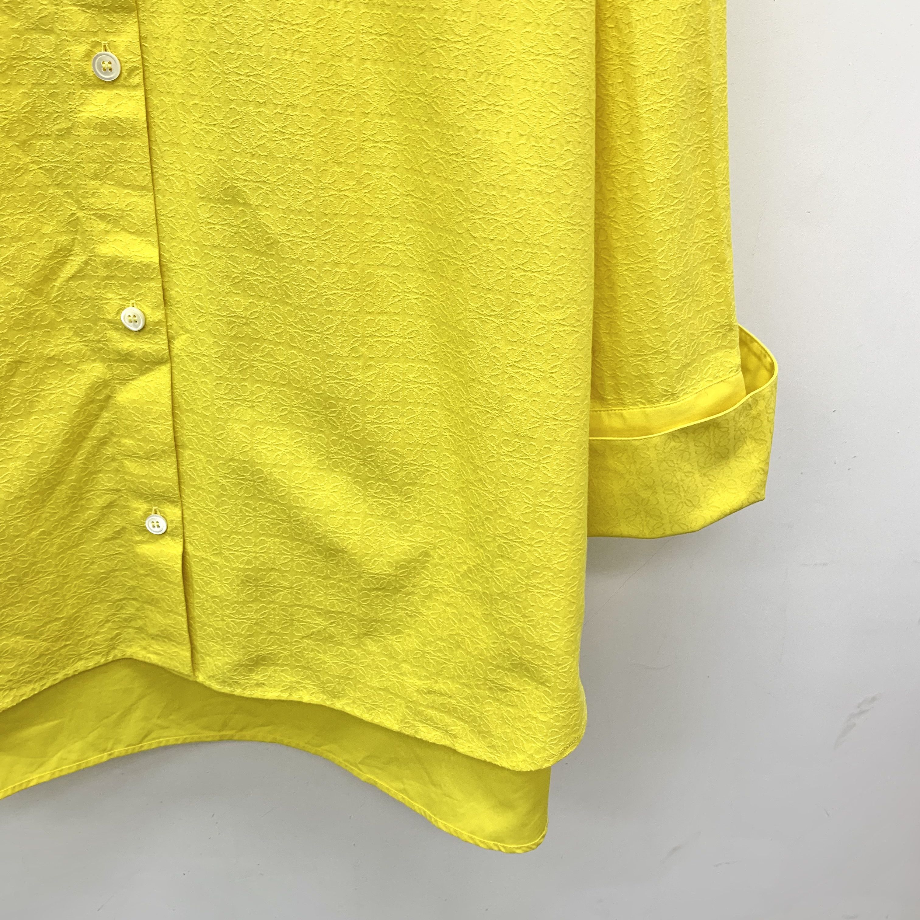 Loewe Loewe Logo Jacquard Hoodie Shirt Yellow (38) Size XS / US 0-2 / IT 36-38 - 4 Thumbnail