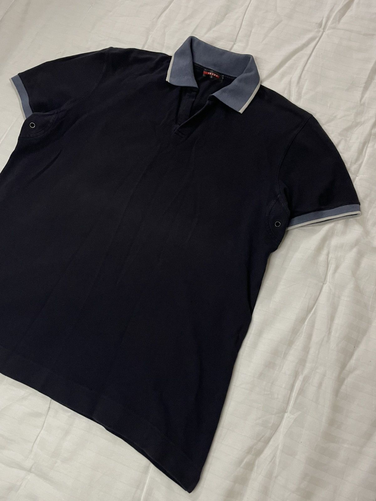 Prada Vintage Prada Red Tab Polo Size US XL / EU 56 / 4 - 2 Thumbnail