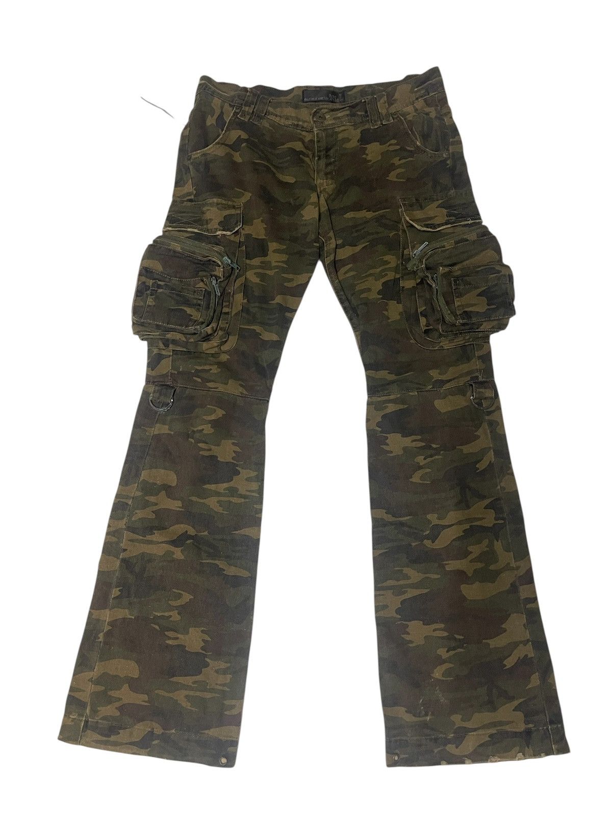 GOA RIOT FLARE INSPIRED G.O.A BOOTCUT CARGO PANTS Size US 31 - 3 Thumbnail