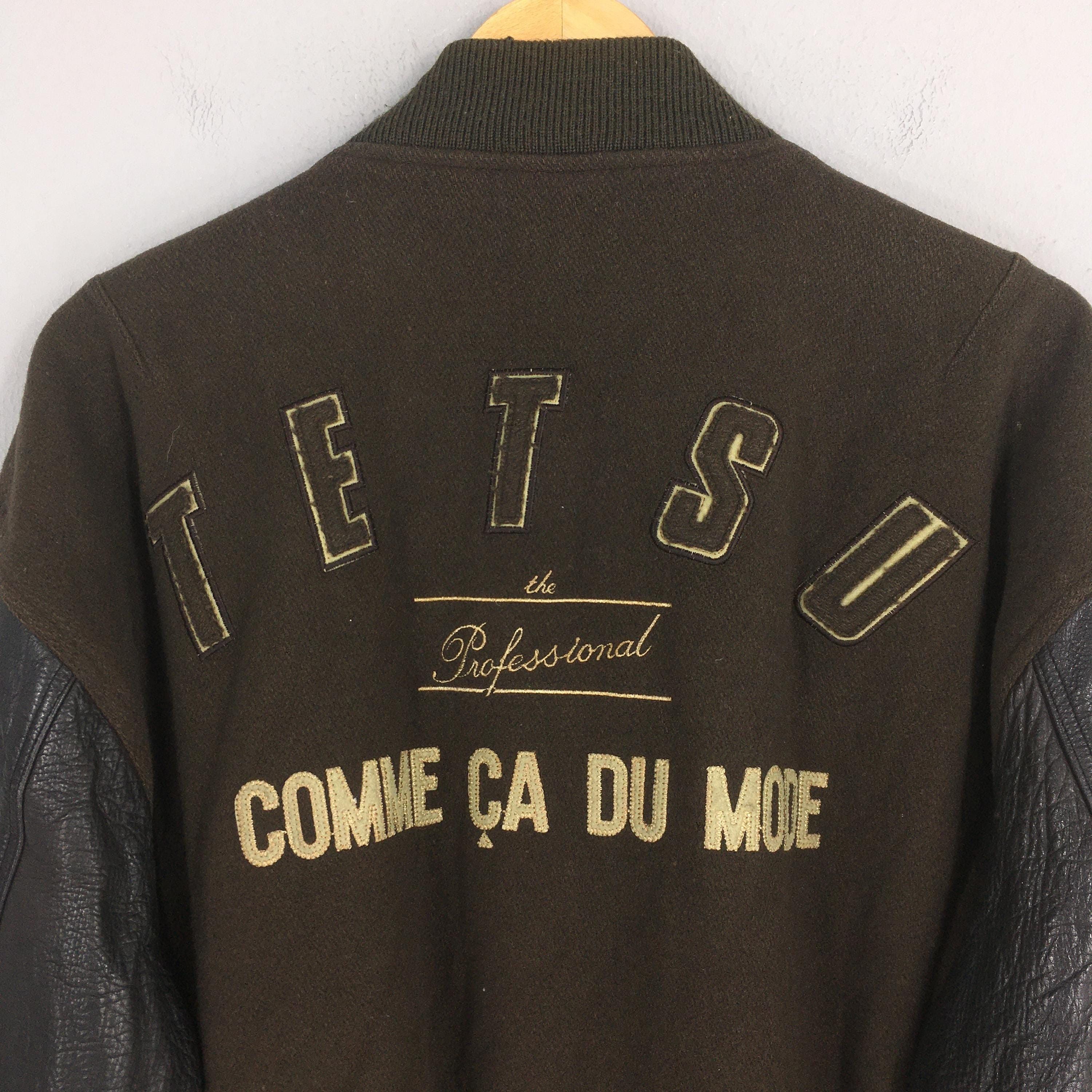 Japanese Brand Vintage 80s Tetsu Comme Ca Du Mode Wool Varsity Jacket Large Size US L / EU 52-54 / 3 - 9 Thumbnail