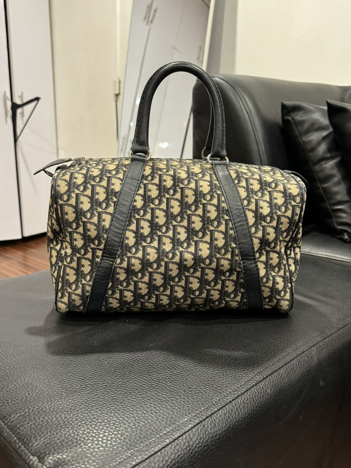 Dior Vintage - Dior Boston Trotter Monogram Bag Size ONE SIZE - 1 Thumbnail