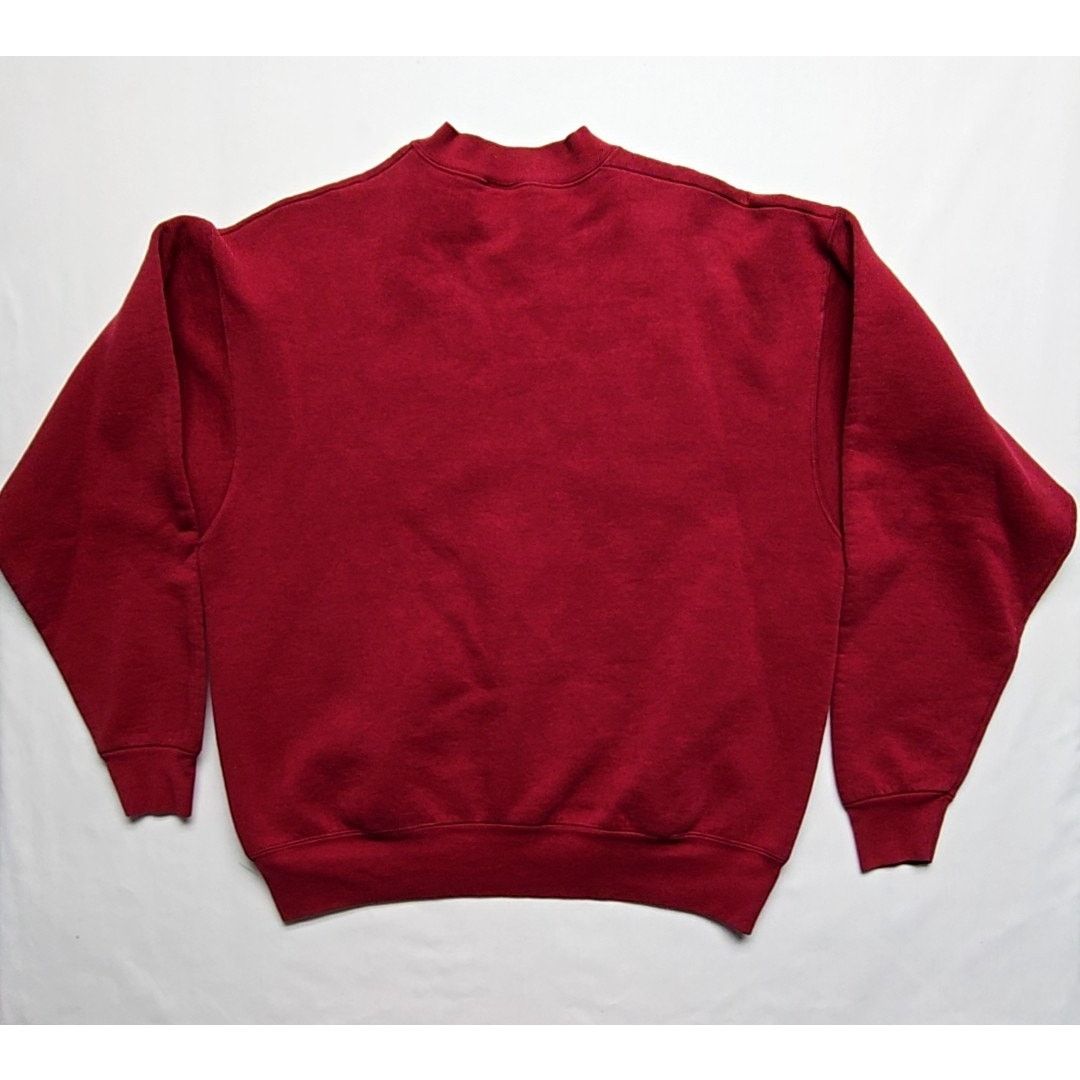 BLVD Vintage Red Blank Sweatshirt BVD Mens XL Solid Crewneck 90s Size US XL / EU 56 / 4 - 6 Thumbnail