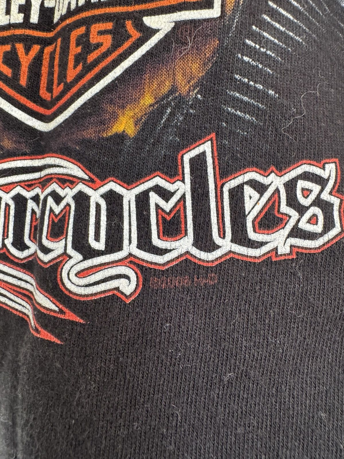 Harley Davidson Vintage Harley Davidson 2008 Fire Skull T-shirt Rare Tee Size US M / EU 48-50 / 2 - 6 Thumbnail