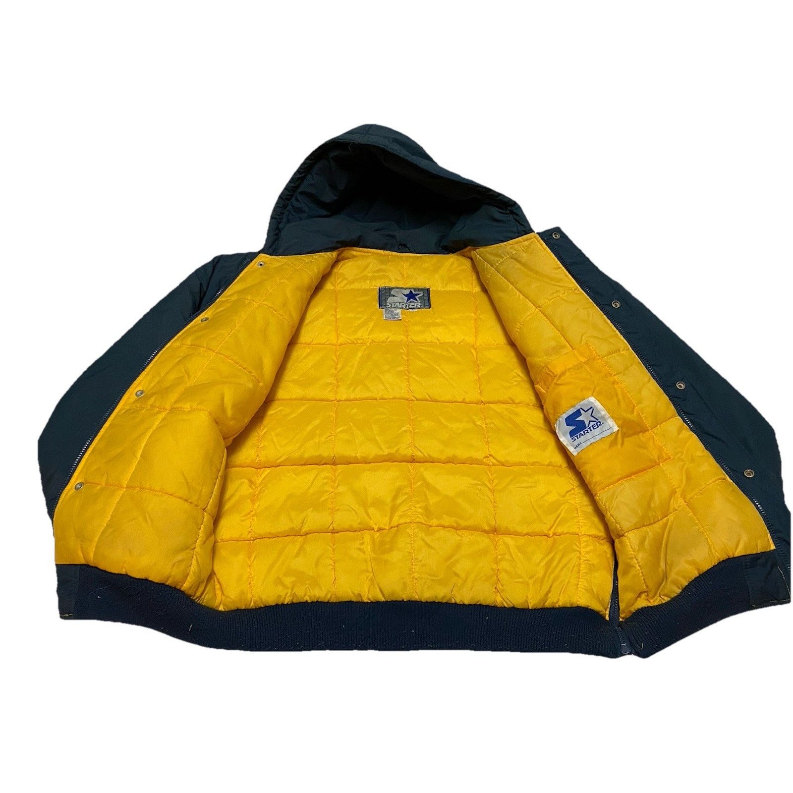 Starter VTG Notre Dame Starter Puffer Jacket Mens L Blue Full Zip Size US L / EU 52-54 / 3 - 5 Thumbnail