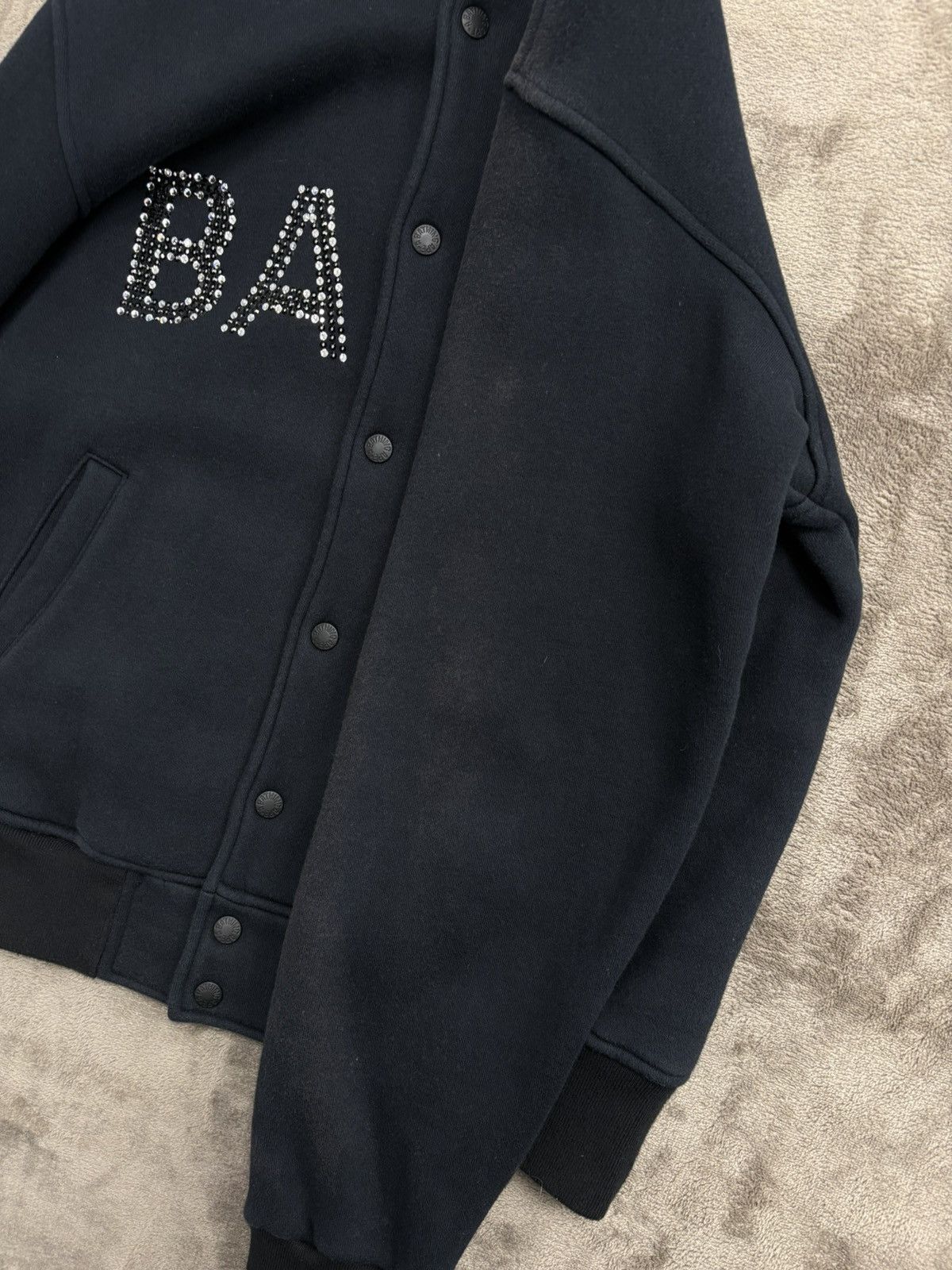Bape × Swarovski A Bathing Ape Bape X Swarovski Varsity Jacket Black Size US M / EU 48-50 / 2 - 8 Thumbnail