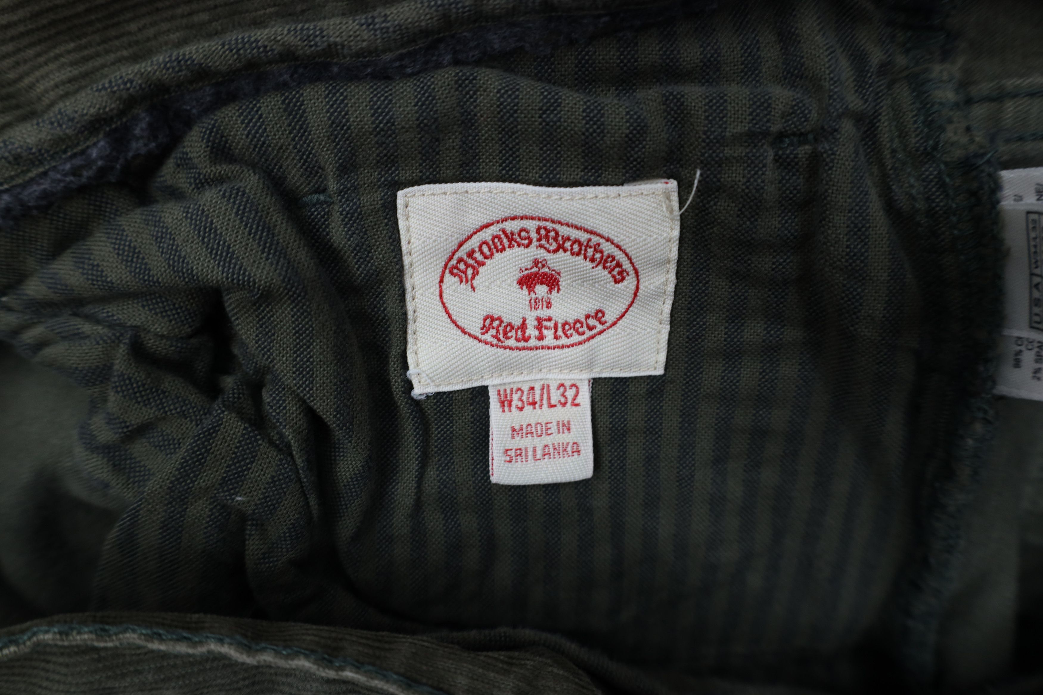 Brooks Brothers Vintage Y2K Brooks Brothers Corduroy Chino Pants Green Size US 34 / EU 50 - 6 Thumbnail