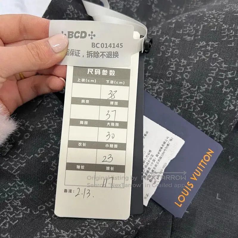 Louis Vuitton Louis Vuitton Gray Logo Casual Pants for Men . Size US 32 / EU 48 - 8 Thumbnail