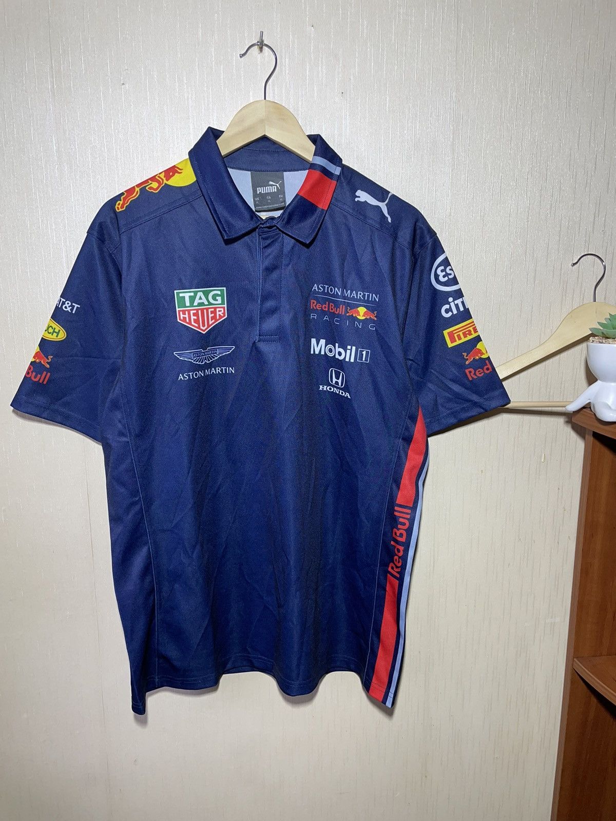 Vintage Puma Red Bull racing streetwear polo shirt Size US XL / EU 56 / 4 - 2 Thumbnail