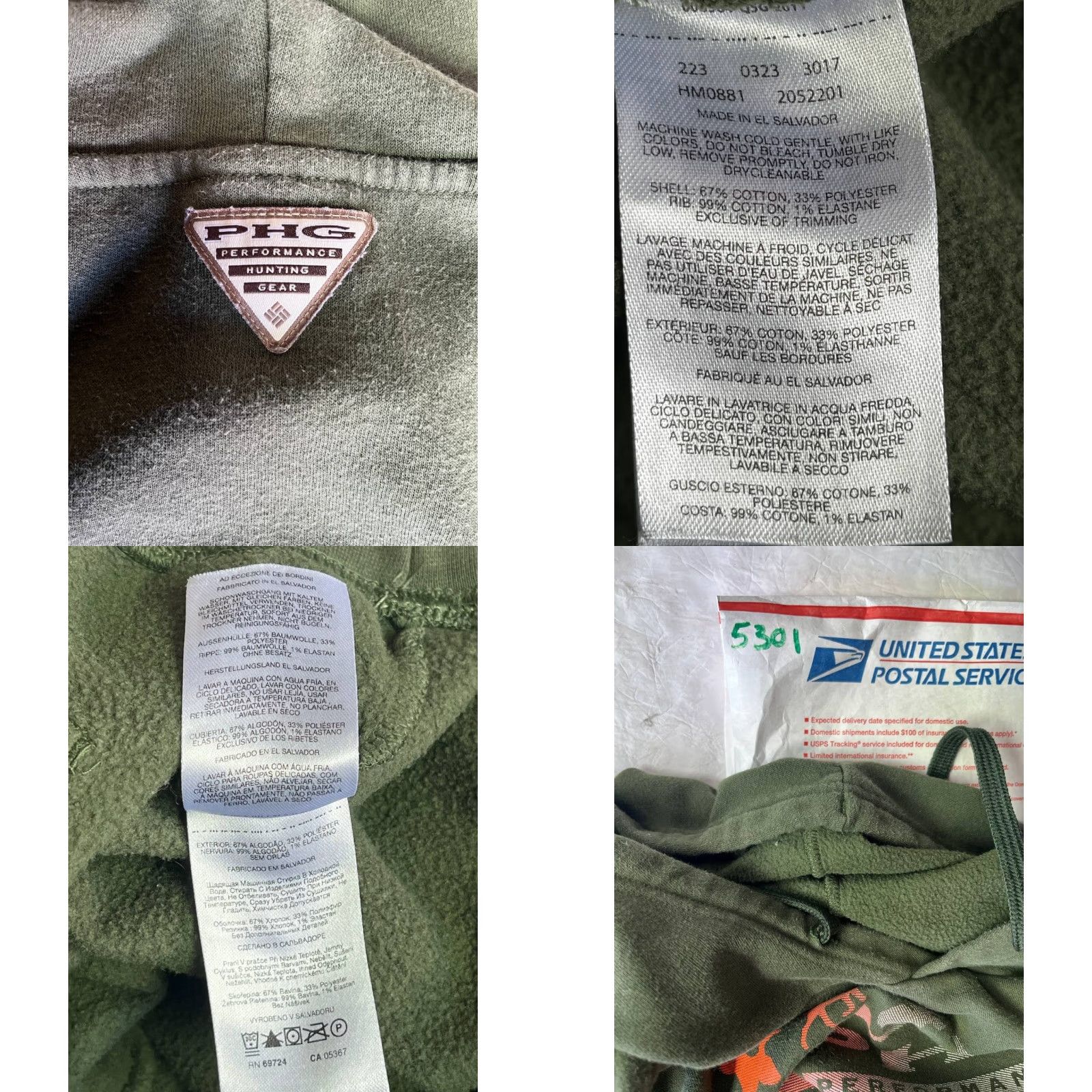 Vintage Columbia Mens Hoodie Size Large Green Hunting Deer Ducks PHG Sweatshirt See Pics Size US L / EU 52-54 / 3 - 9 Thumbnail