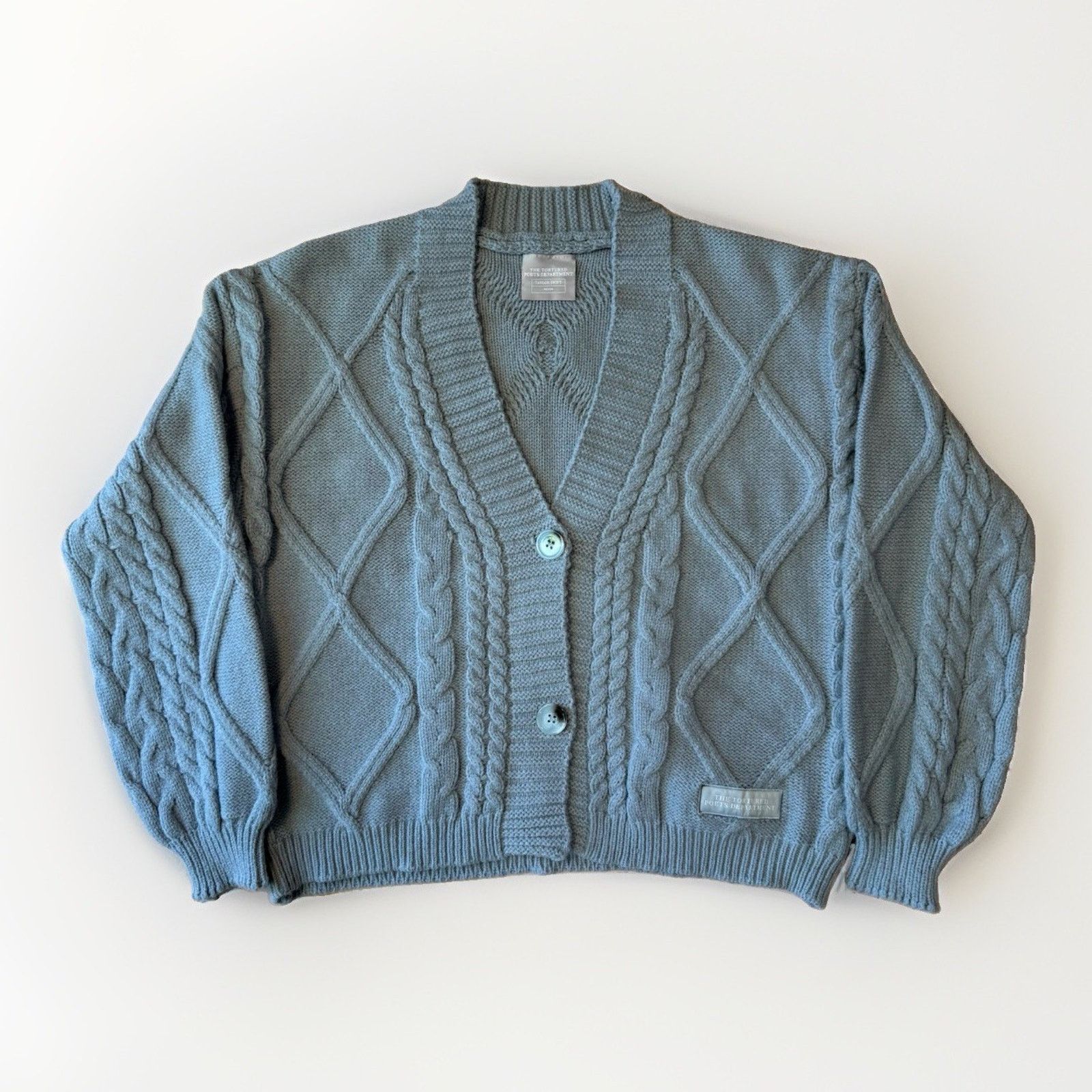 Taylor Swift Cardigan Women's Xs/Sm Gray Tortured Poets, Women's