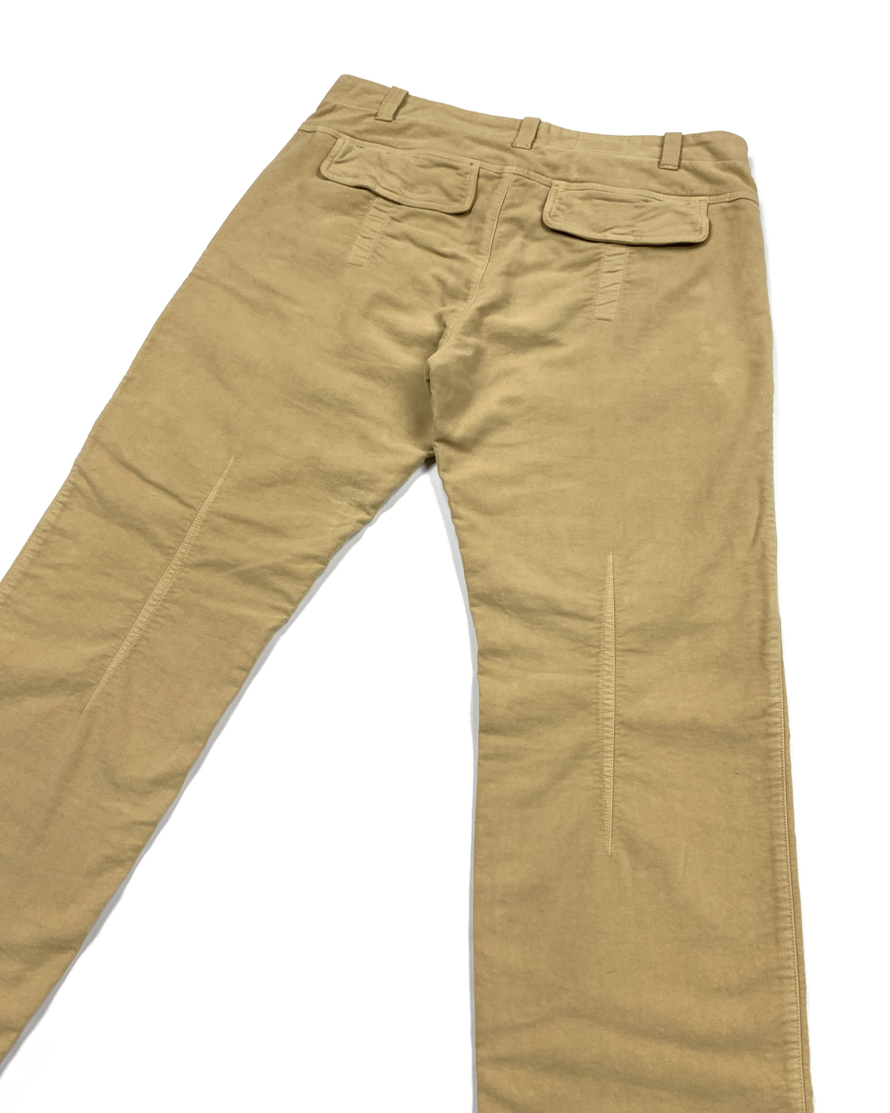 Armani × Emporio Armani × Giorgio Armani 00s Moleskin Cotton Cargo Pants Size US 35 - 5 Thumbnail