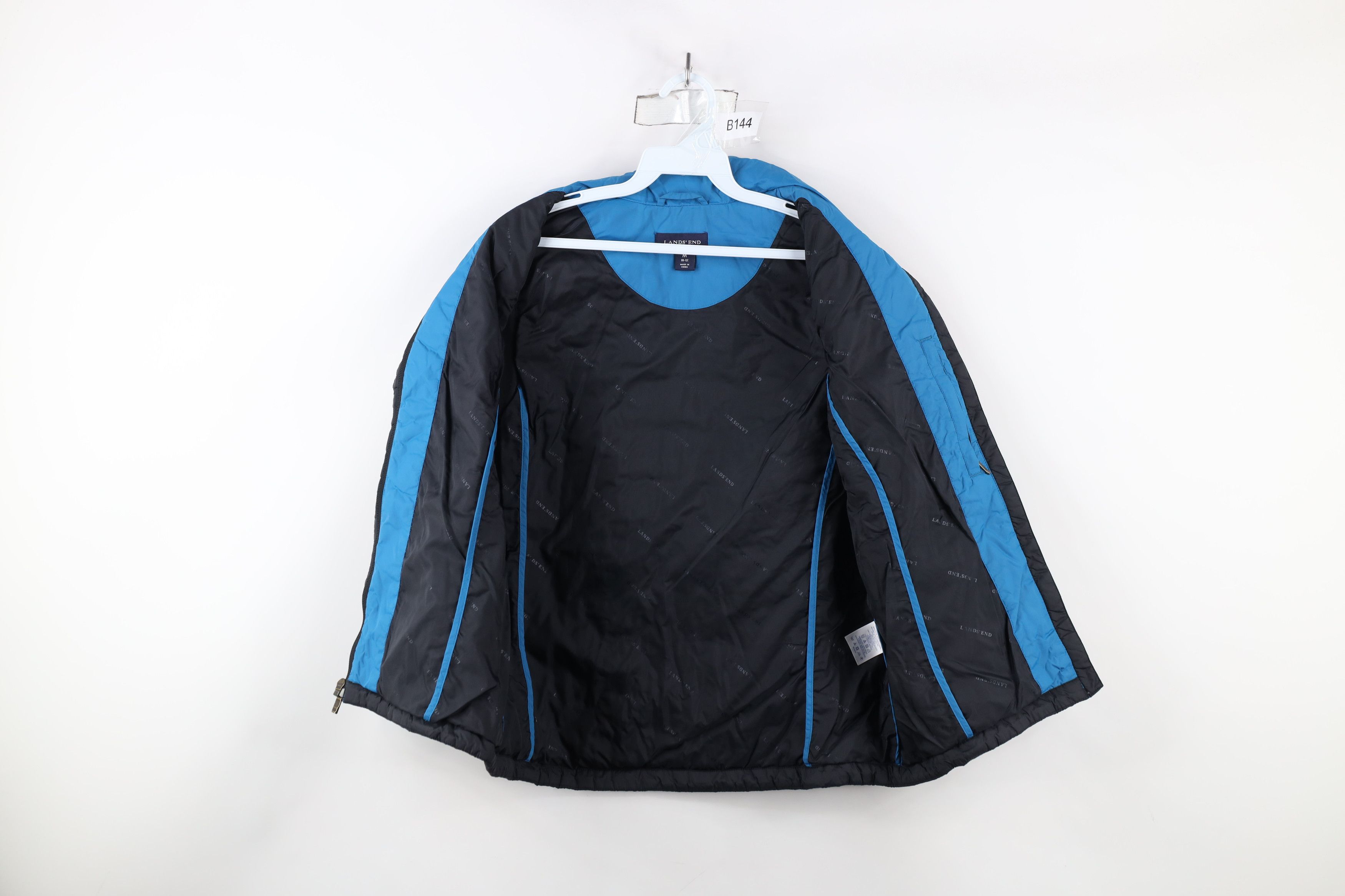 Lands' End × Vintage Vintage Lands End Quilted Full Zip Puffer Vest Jacket Black Size M / US 6-8 / IT 42-44 - 6 Thumbnail