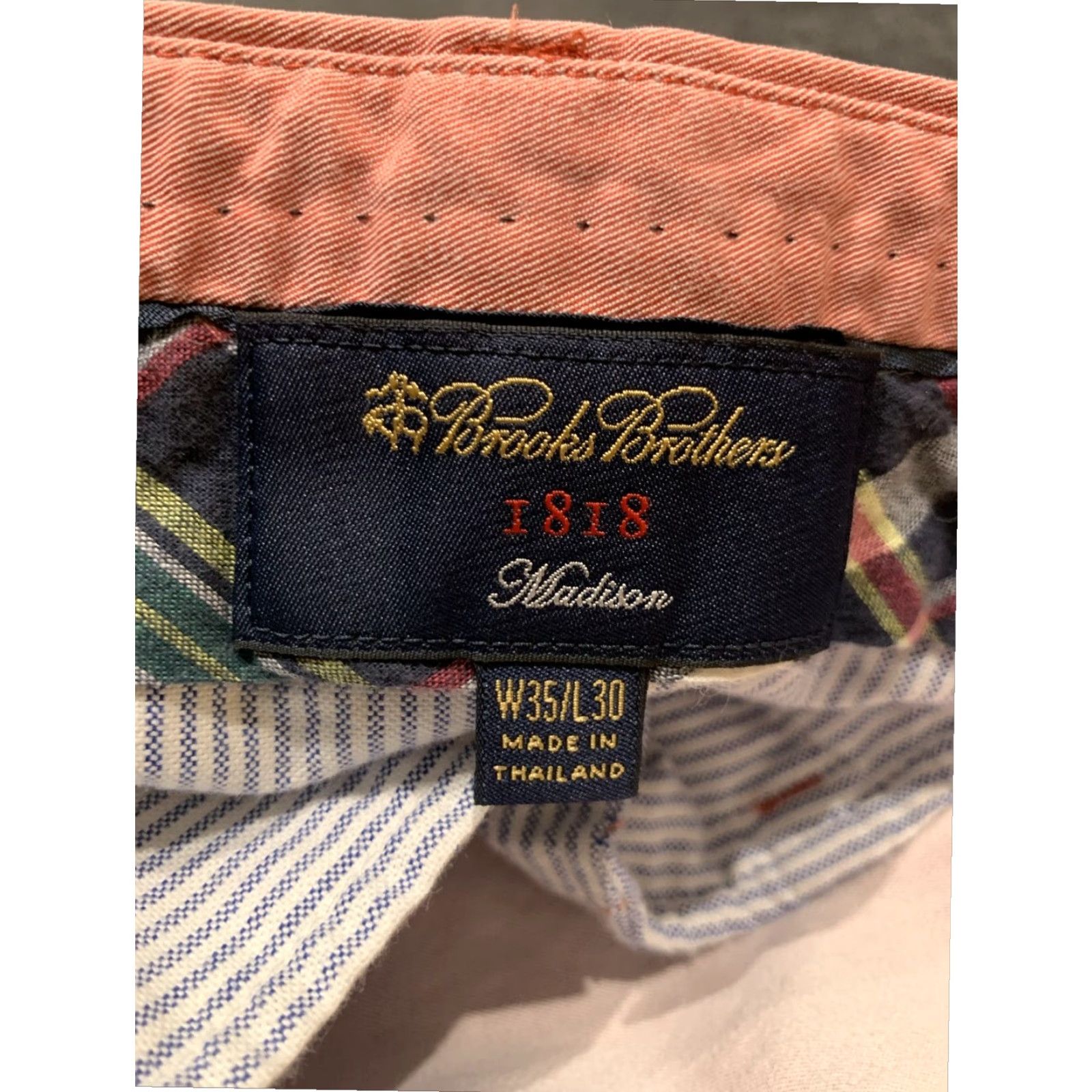 Brooks Brothers Brooks Brothers Mens Spring Pink Dress Pants 35x30 Size US 35 - 7 Thumbnail