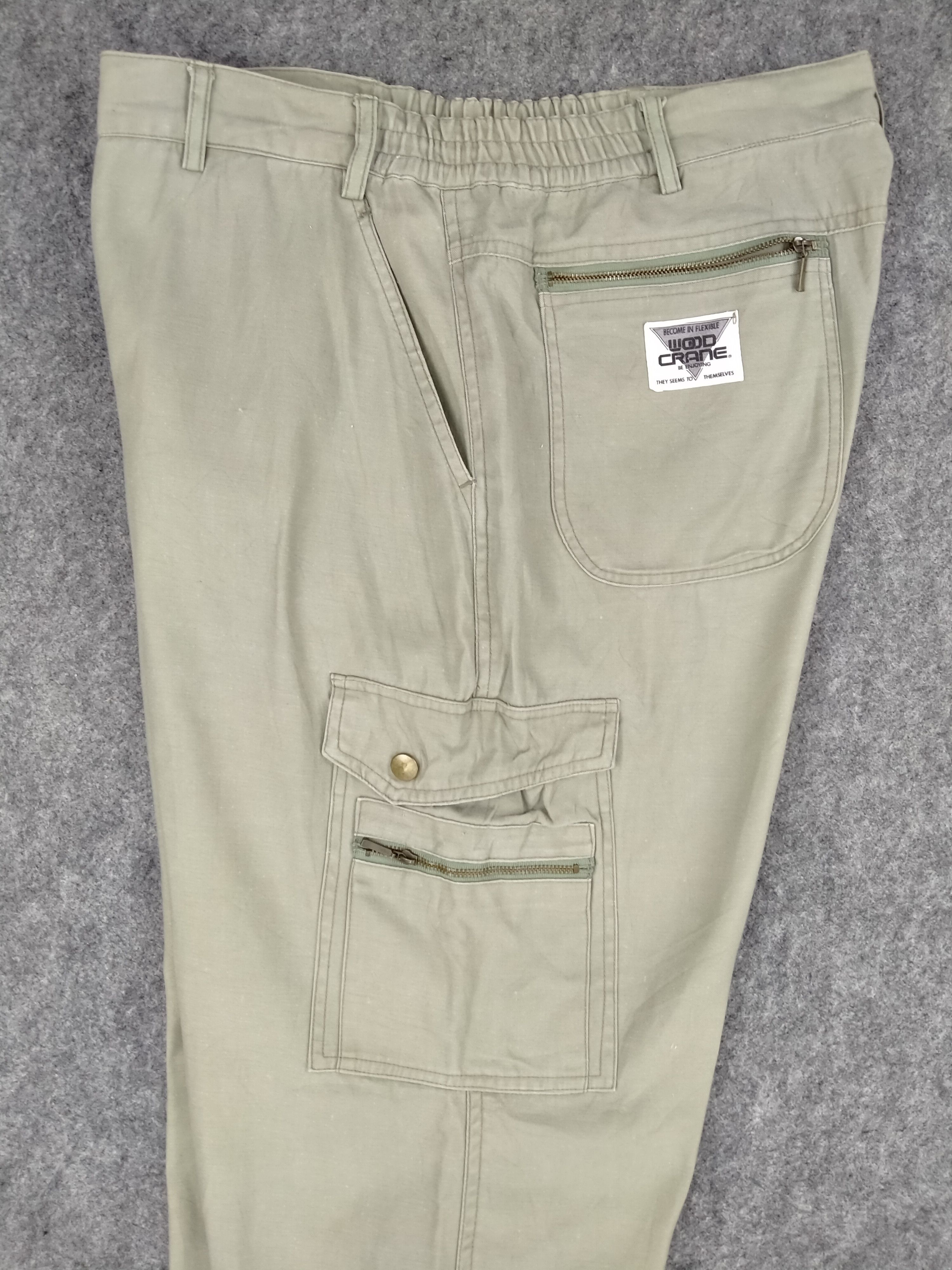 Japanese Brand Elastic/Drawstring Waist Japanese Brand Cargo 33x30 -CP087 Size US 33 - 6 Thumbnail