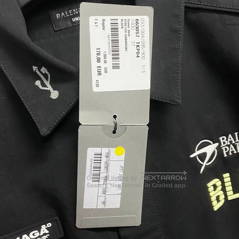 Balenciaga Balenciaga size 37 shirt Size US S / EU 44-46 / 1 - 6 Thumbnail