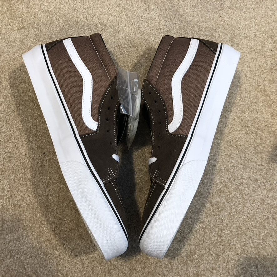 JJJJound × Vans 2021 JJJJound x Vans Vault Sk8-Mid VLT LX 'Brown' DEADSTOCK Size US 13 / EU 46 - 4 Thumbnail