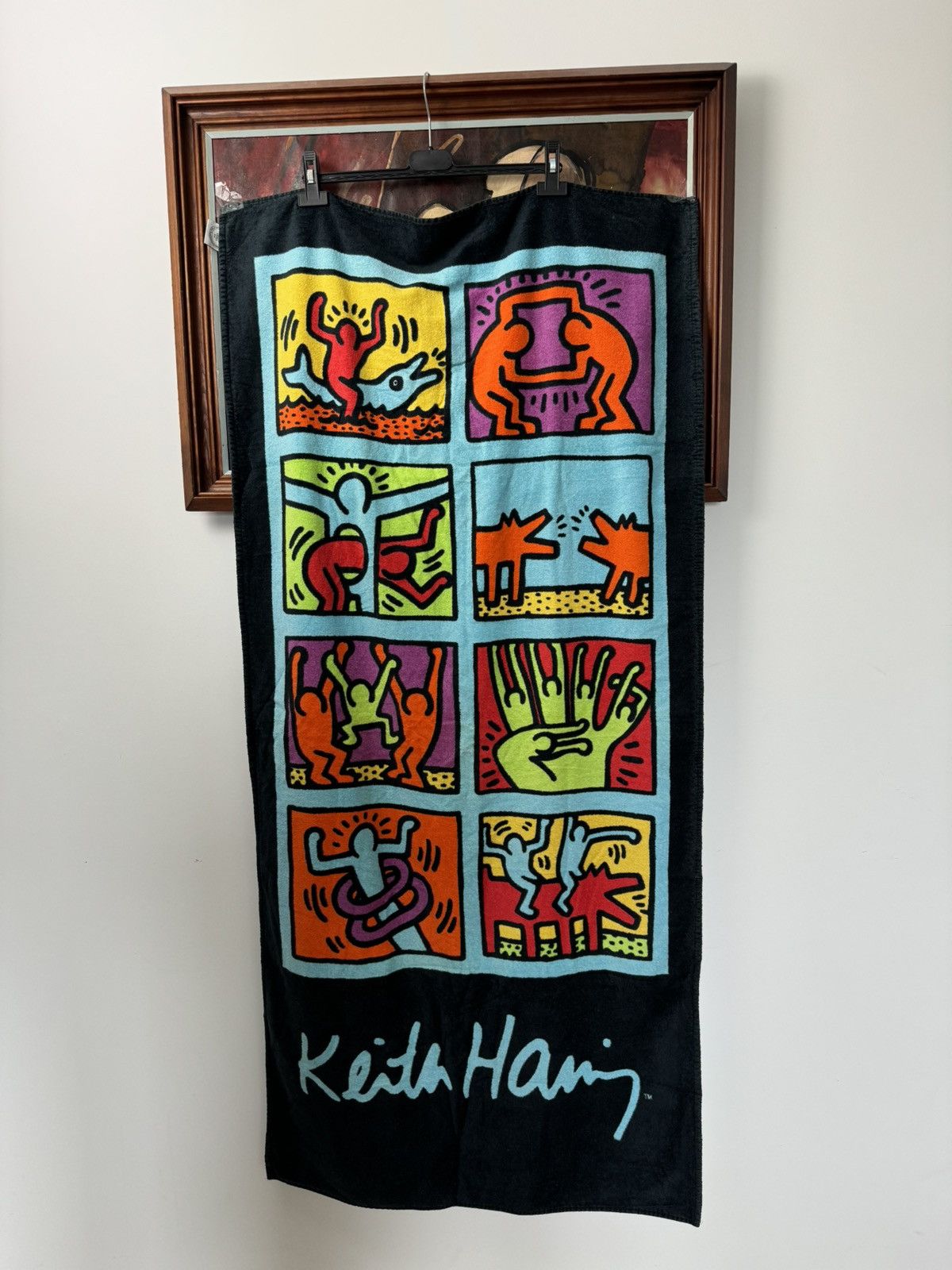 Playboy Vintage 90s License Keith Harring NYC Art Archive Towel Size ONE SIZE - 1 Thumbnail