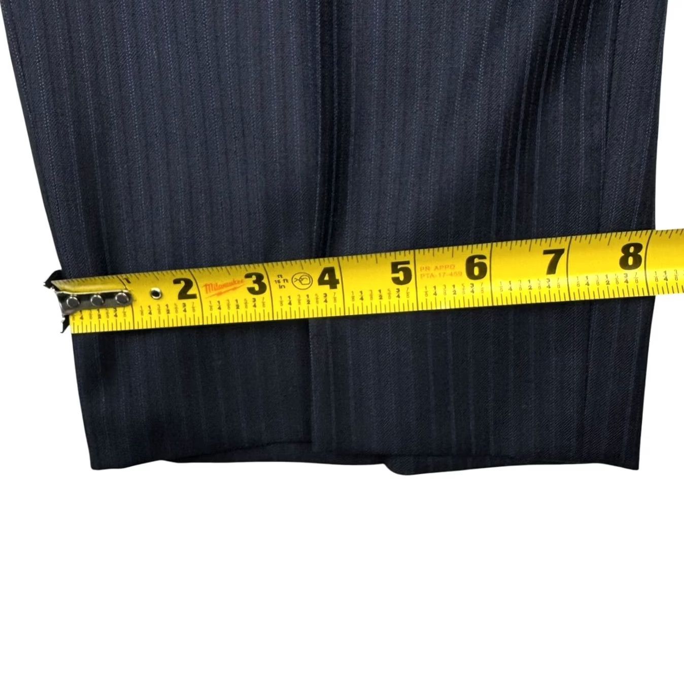Vintage Hickey Freeman Mens Dress Pants Black Striped • 36x29 Size US 36 / EU 52 - 7 Thumbnail