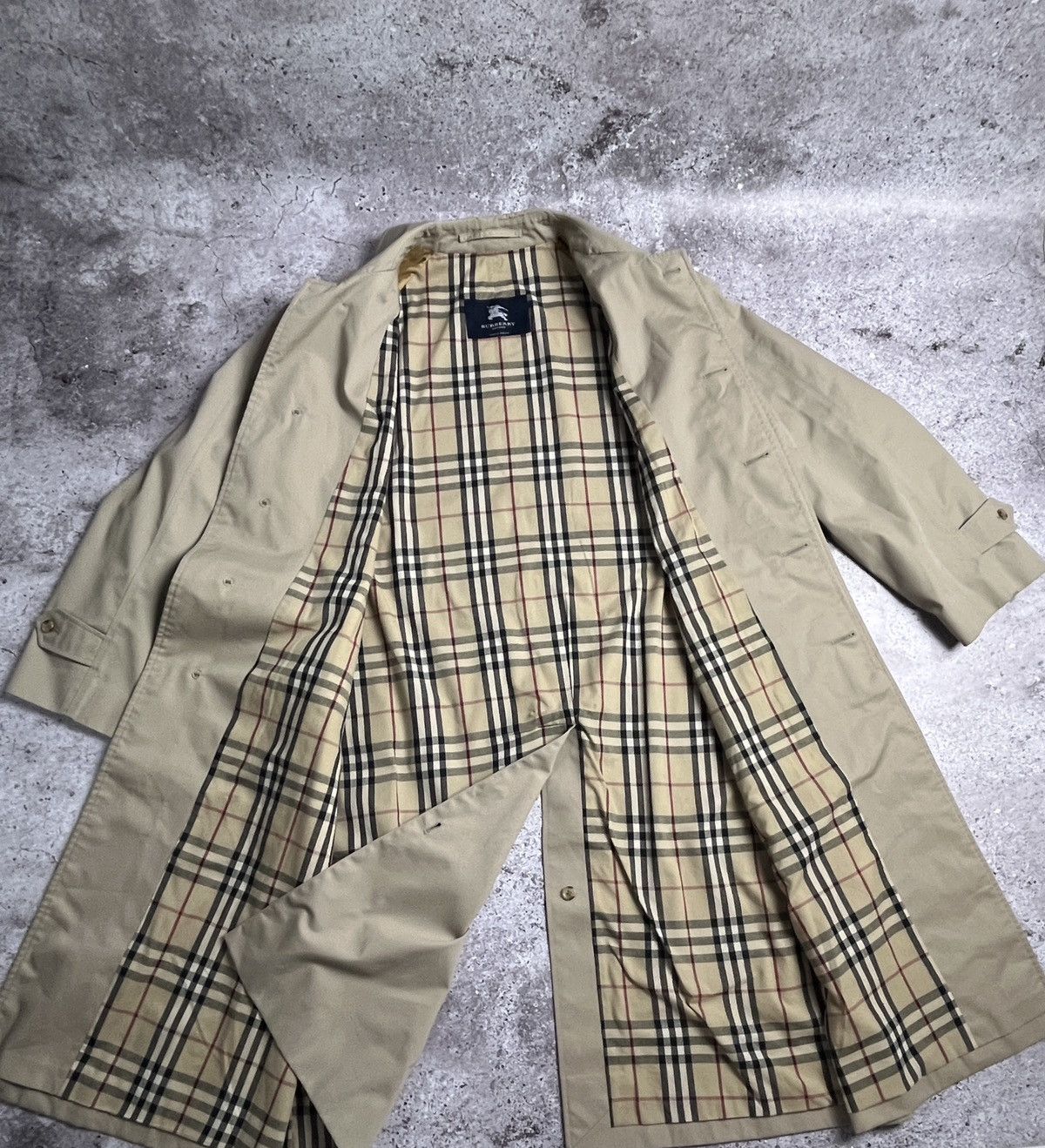 Burberry × Vintage Rare🔥Vintage Burberry London Nova Check Trench Coat Size US L / EU 52-54 / 3 - 13 Thumbnail