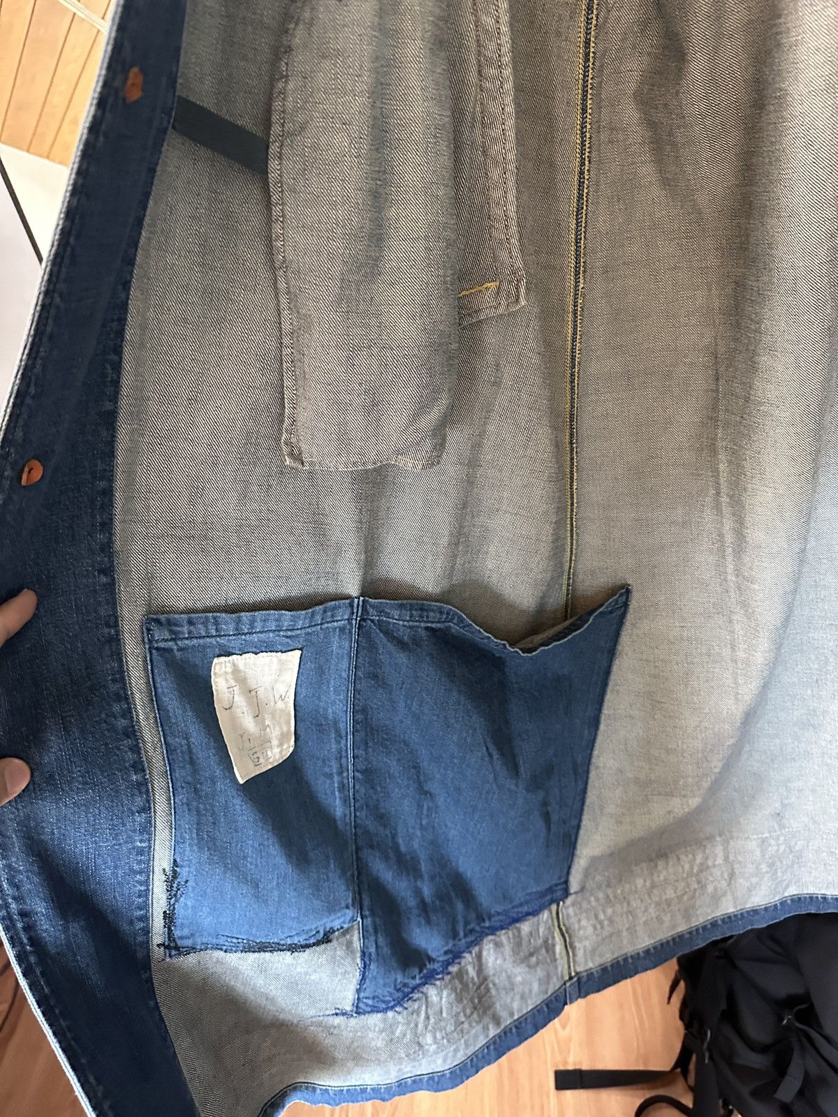 Kapital 11.5Oz Denim Dragging Coat (Journey Remake) K1910LJ123 Size US L / EU 52-54 / 3 - 11 Thumbnail