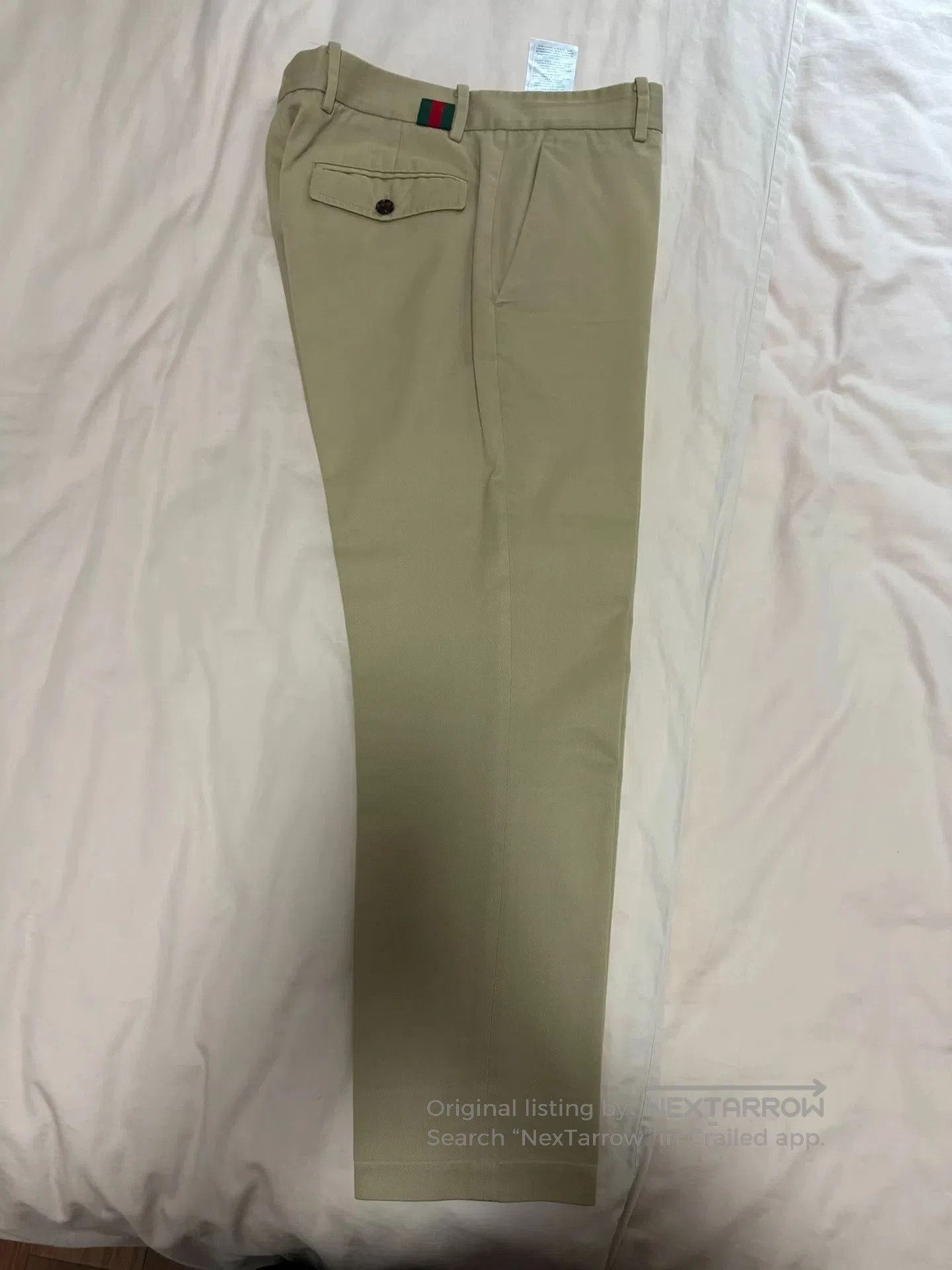 Gucci gucci casual trousers in light beige color. Size US 34 / EU 50 - 2 Thumbnail