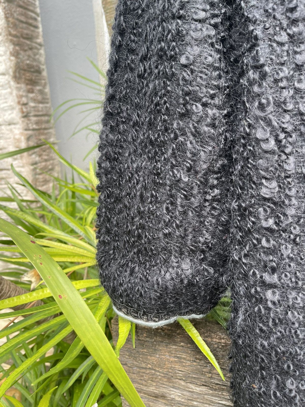 Designer Rare Rond Bonheur Black Textured Wool Jacket - Size 9 Size M / US 6-8 / IT 42-44 - 11 Thumbnail