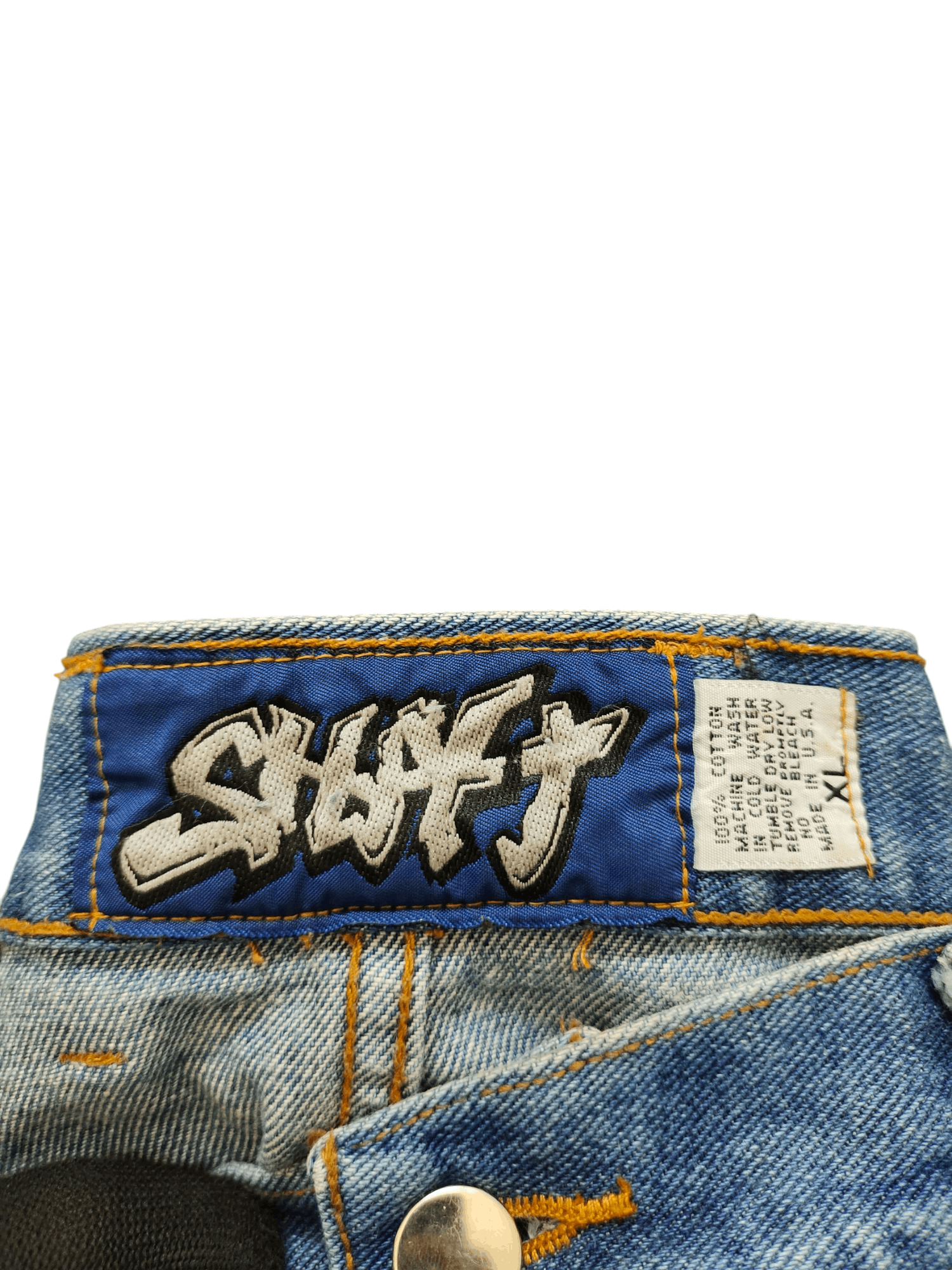 Pelle Pelle Vintage 90s Shaft Skateboards Distress Faded Baggy Jeans Size US 38 / EU 54 - 11 Thumbnail