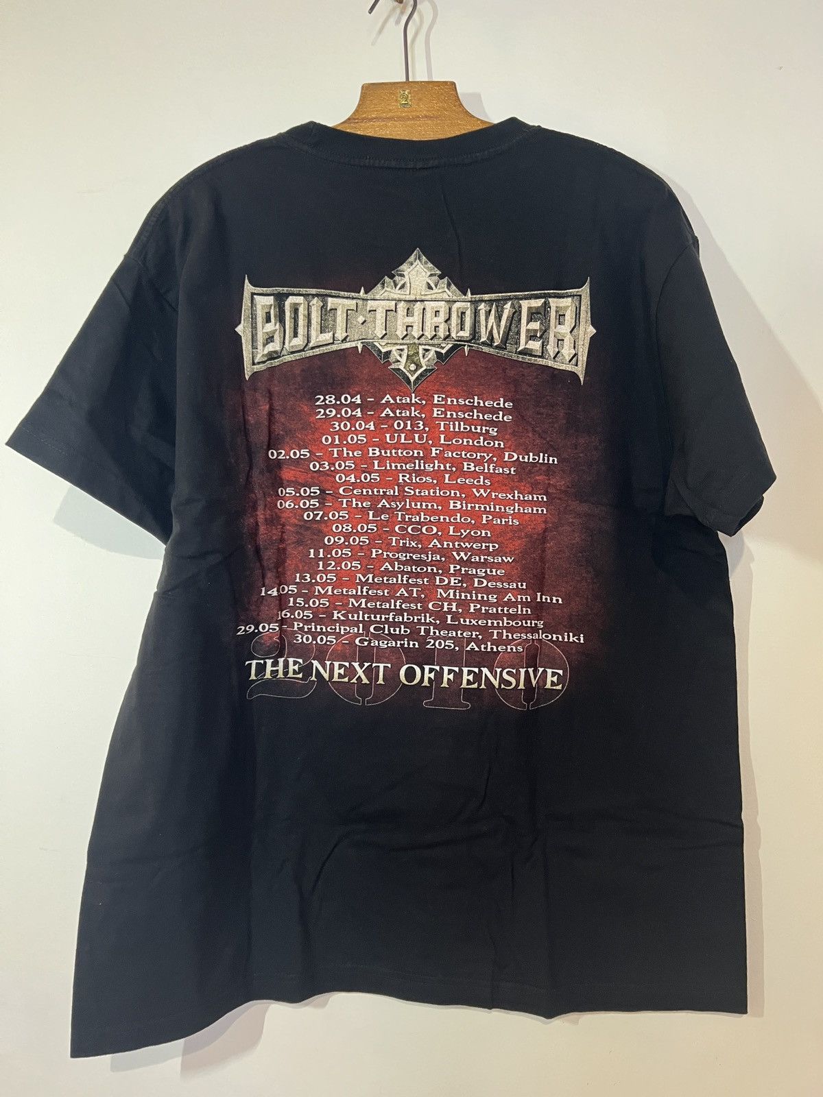 Band Tees Bolt Thrower tour shirt 2010 Size US L / EU 52-54 / 3 - 6 Thumbnail