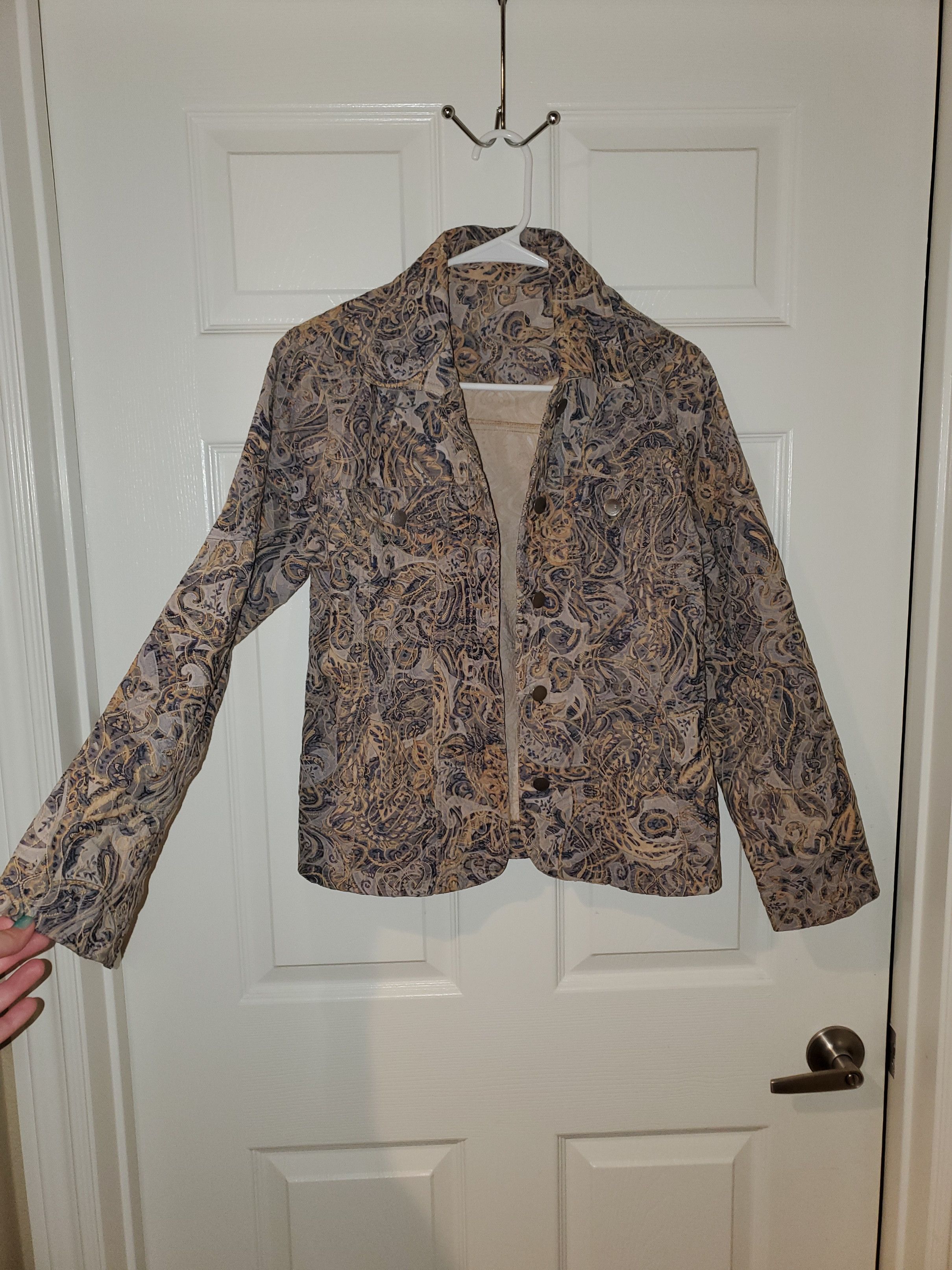Vintage Vintage Embroidered Lightweight Jacket *see description* Size S / US 4 / IT 40 - 1 Thumbnail