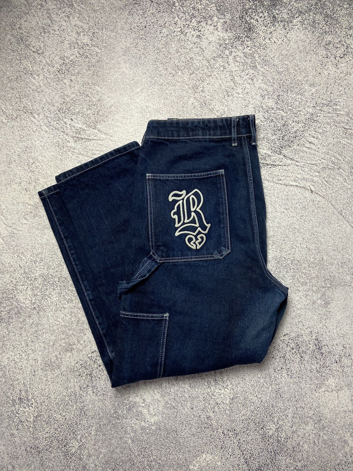 Japanese Brand Rare FSBN Rap Pants Hip Hop Baggy Jeans Avant Garde Style Size US 34 / EU 50 - 10 Thumbnail