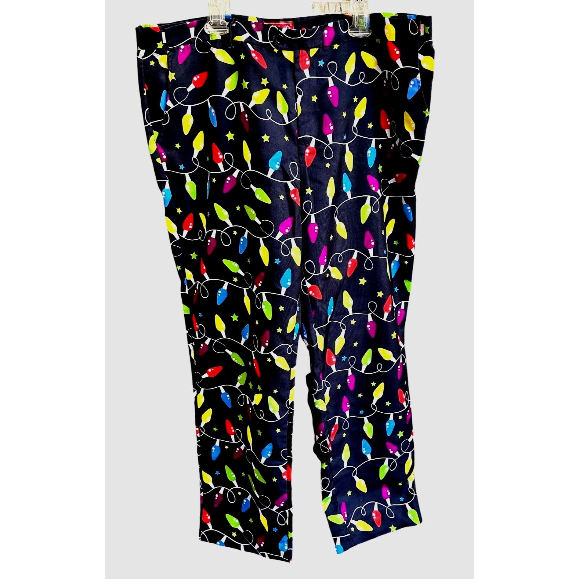 Other You Look Ugly Today Christmas Lights Pants XXL Black Holiday Size US 44 / EU 60 - 5 Thumbnail