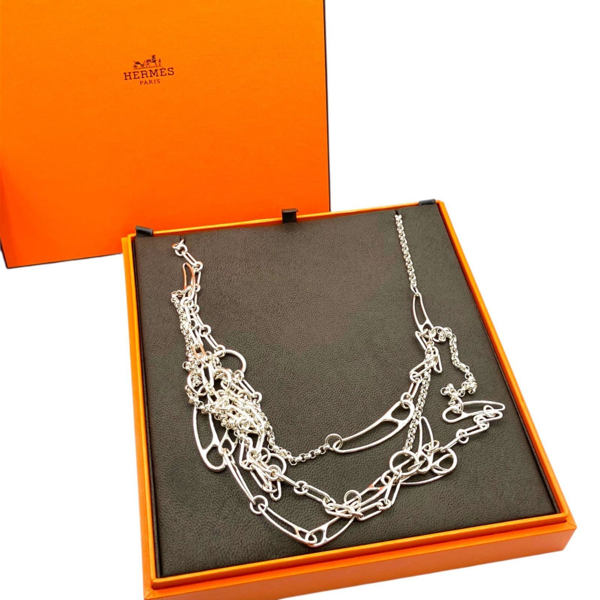 Hermes Hermes Hermès Chaine d'Ancre PUNK Necklace in Ag925 Silver Size ONE SIZE - 1 Thumbnail