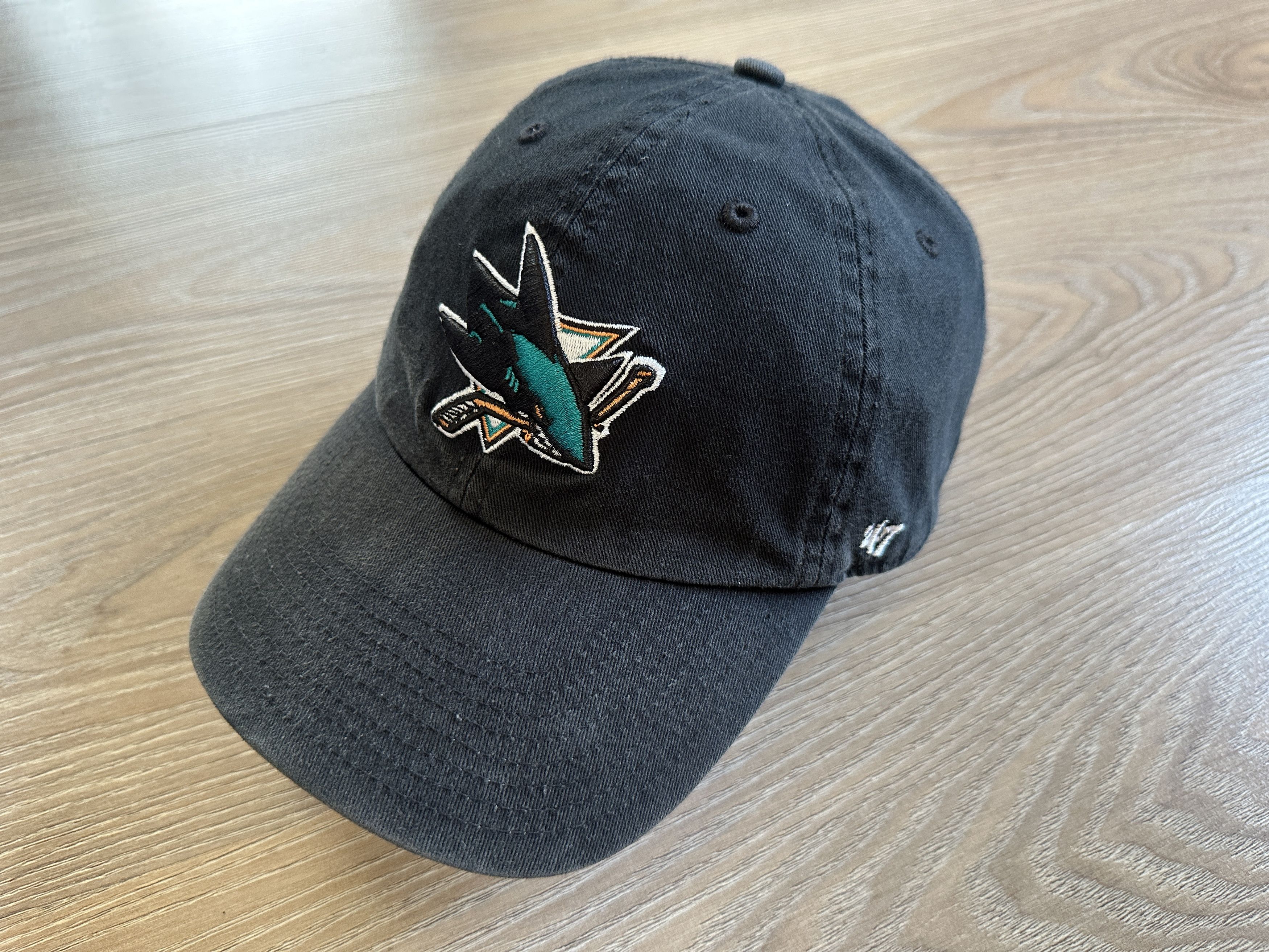 47 Brand × NHL Vintage San Jose Sharks By 47 Brand Black Baseball Cap Size ONE SIZE - 2 Thumbnail