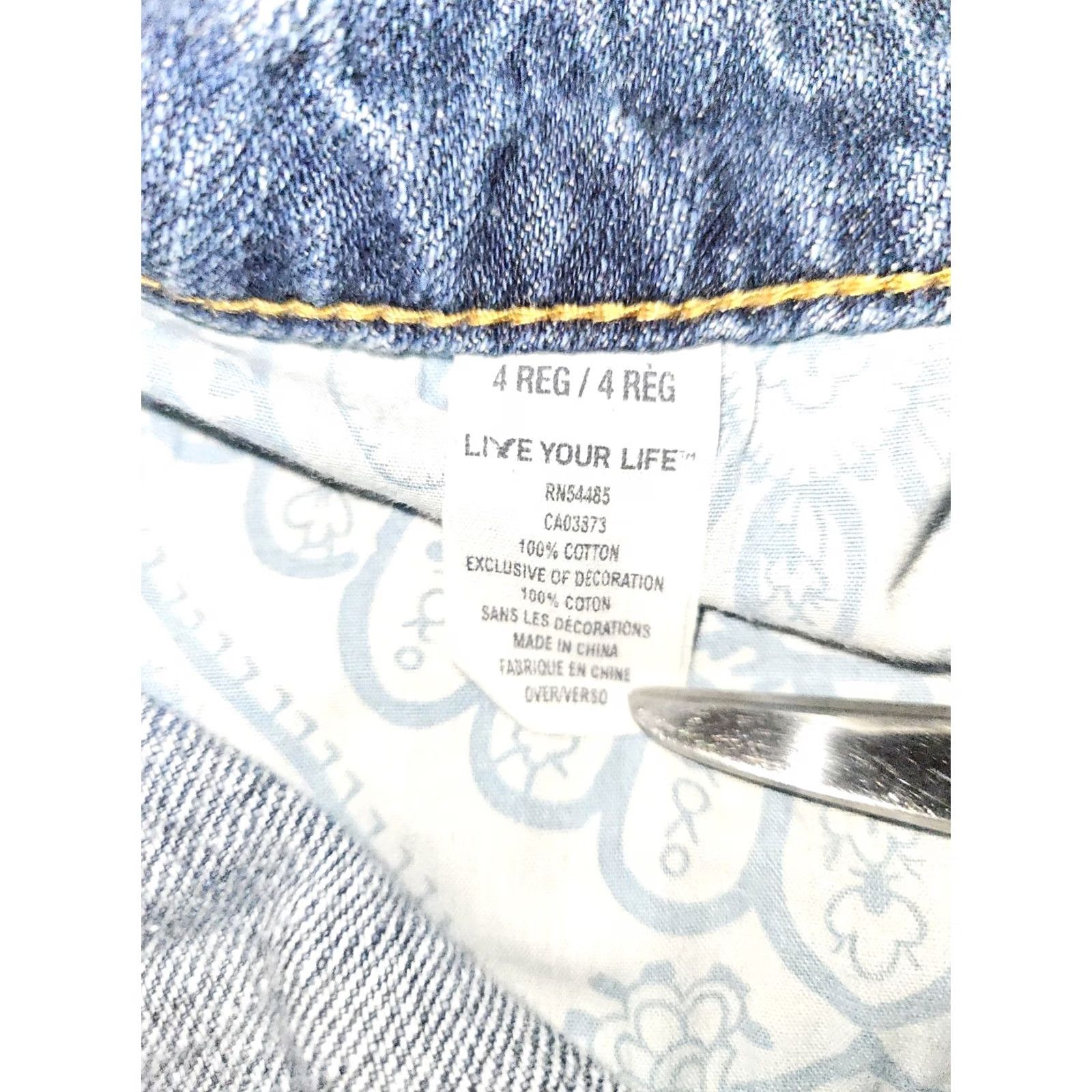 American Eagle Outfitters VINTAGE American Eagle Outfitters Jeans Straight Womens 4 Regular Low Rise Blue Distressed Preppy Mens Women Teens Girls Size 27" / US 4 / IT 40 - 3 Thumbnail