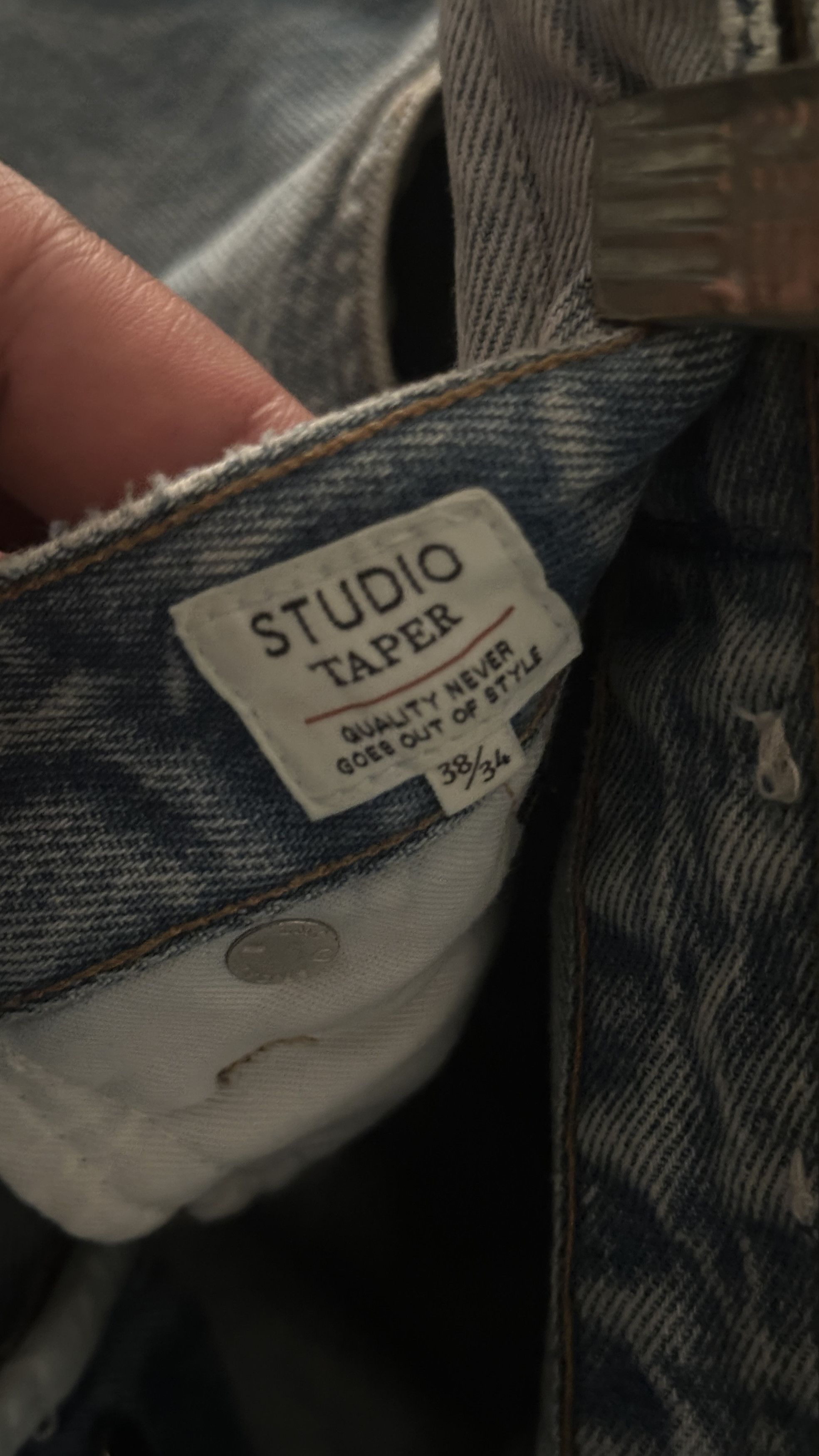 Levi's Vintage Clothing Patchwork Studio Taper Denim Size US 38 / EU 54 - 11 Thumbnail