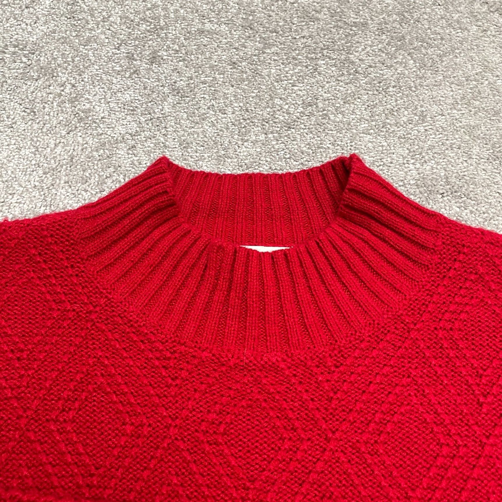 Coldwater Creek Coldwater Creek Sweater Adult PXL Red Mock Neck Knit Solid Breathable Stretch Womens Size XL / US 12-14 / IT 48-50 - 3 Thumbnail