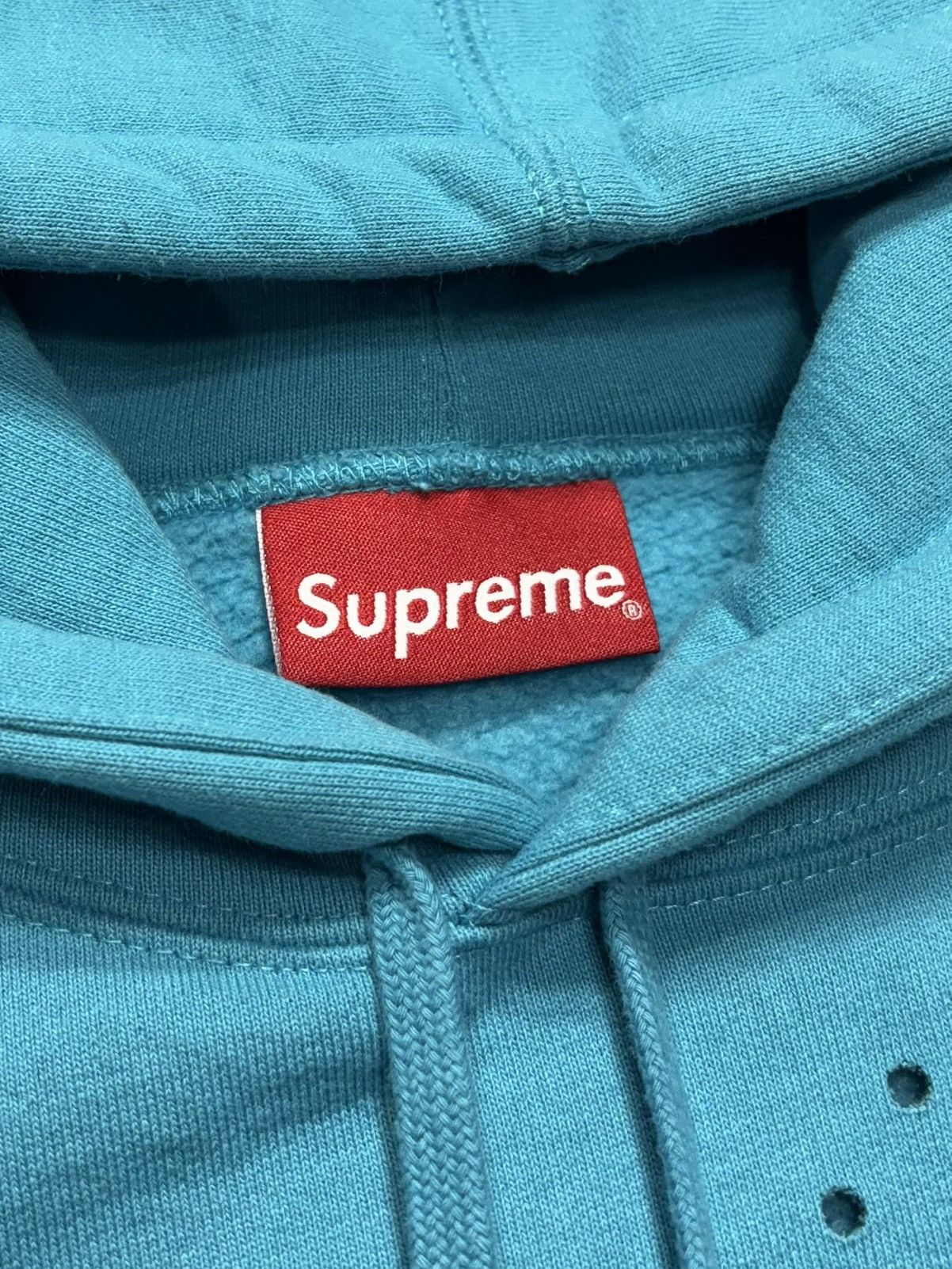 Supreme Supreme Laser Cut S Logo Hooded Sweatshirt (Cyan) Size US M / EU 48-50 / 2 - 4 Thumbnail
