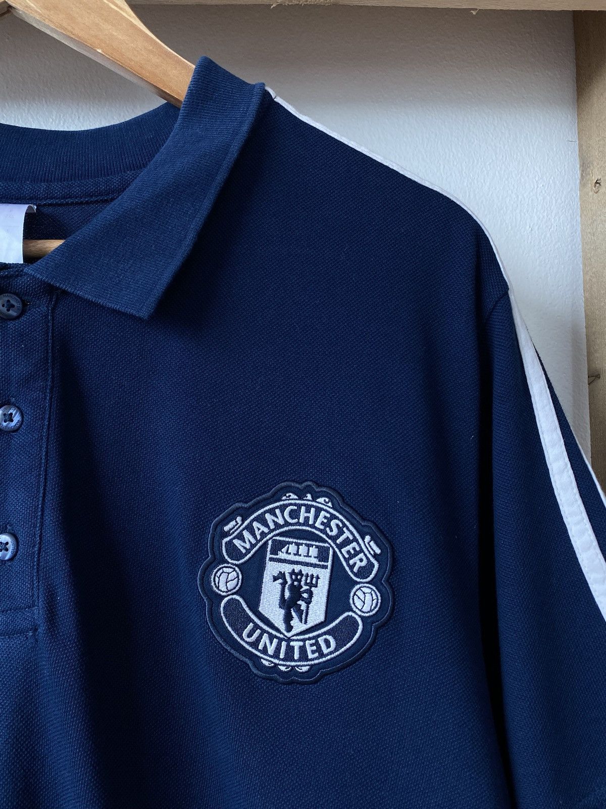 Adidas Adidas 2018/19 Manchester United Polo Shirt Size US XL / EU 56 / 4 - 5 Thumbnail