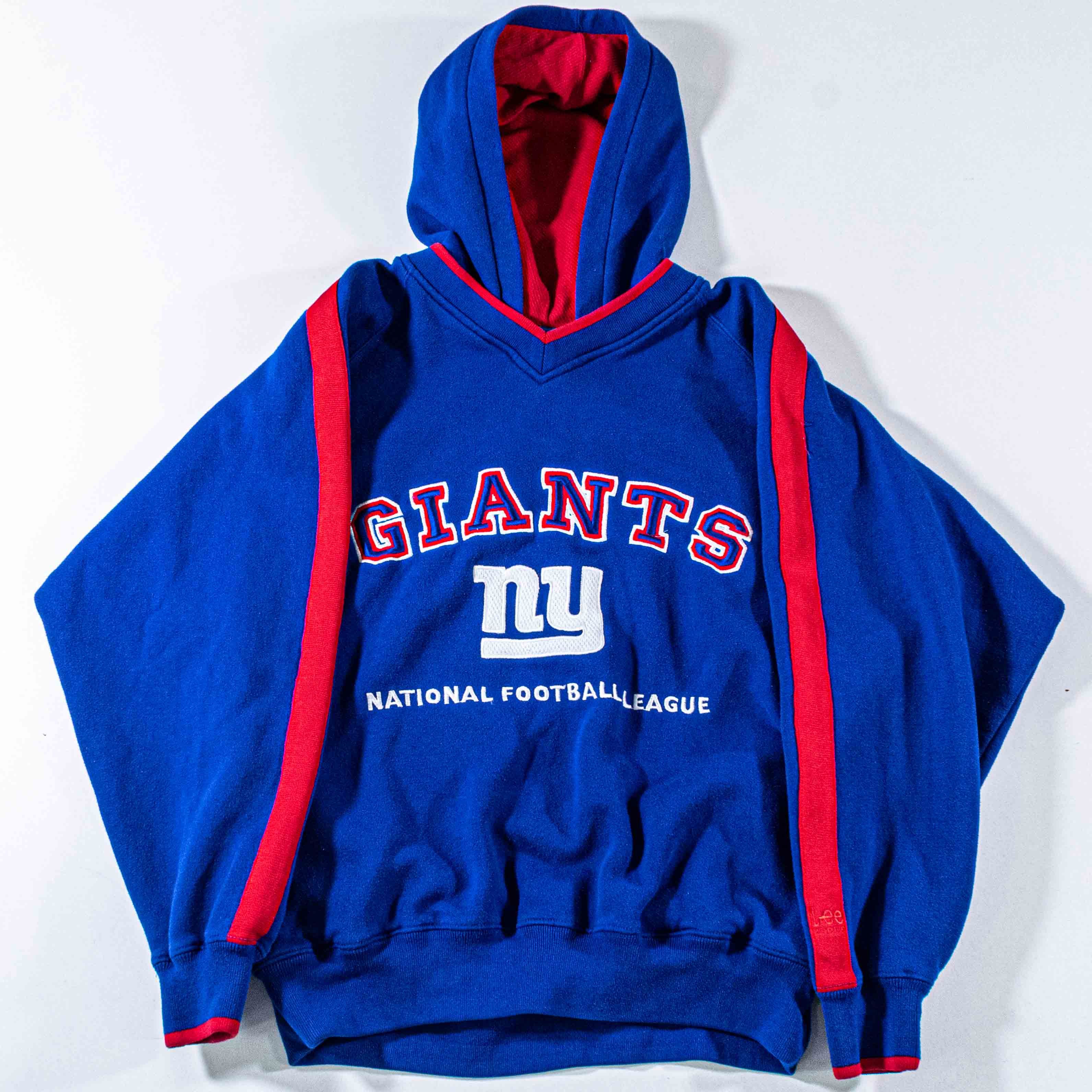 Lee Y2K New York Giants Lee Sport Ringer Hoodie Sweatshirt Size US M / EU 48-50 / 2 - 4 Thumbnail