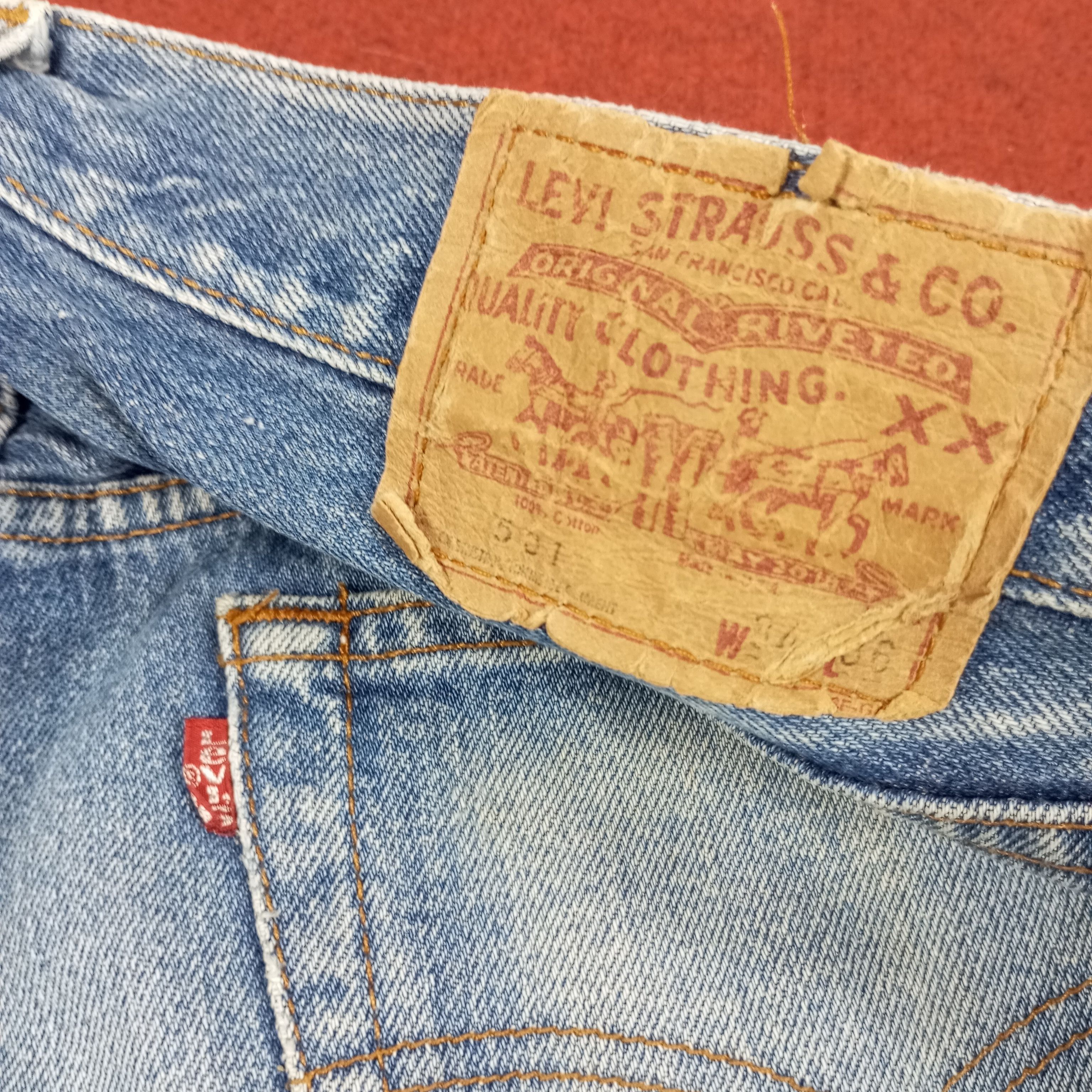 Levi's × Vintage Levis 501 Streetwear Style Distressed Jeans Size US 31 - 14 Thumbnail