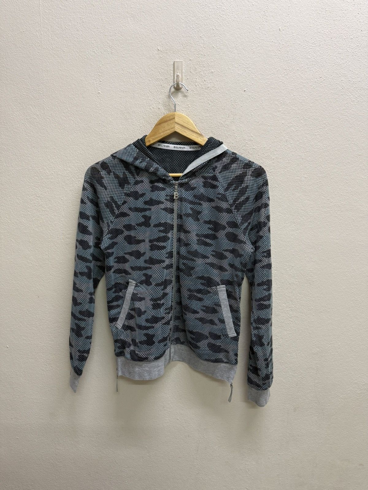 Balmain Balmain Paris Ishikawa Design Camo Hoodie Zip Up Sweater Size S / US 4 / IT 40 - 19 Thumbnail
