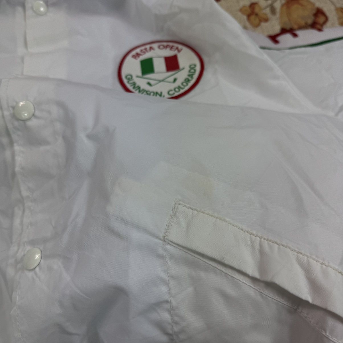 Vintage King Louie Golf Club Pro Fit Nylon White Bomber Jacket 80s Size US L / EU 52-54 / 3 - 6 Thumbnail