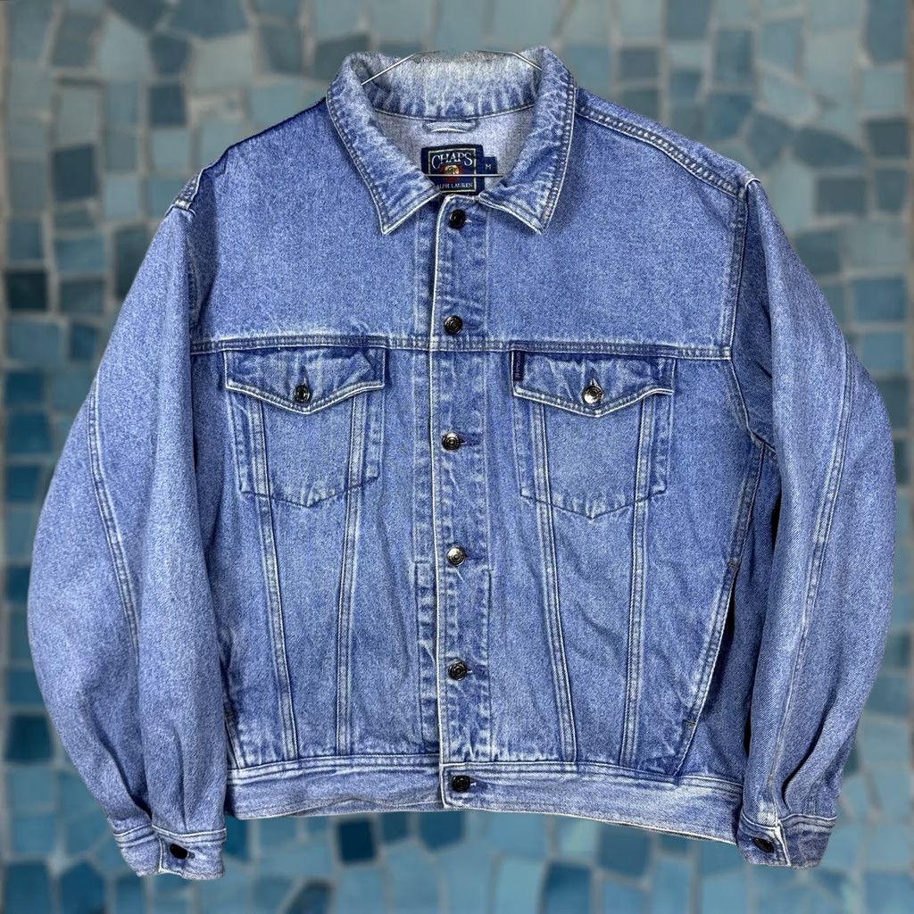 Polo Ralph Lauren VINTAGE Polo Ralph Lauren Denim Jacket Mens M Jeans Fade Trucker 90s RL Grunge Y2K Size US M / EU 48-50 / 2 - 1 Thumbnail