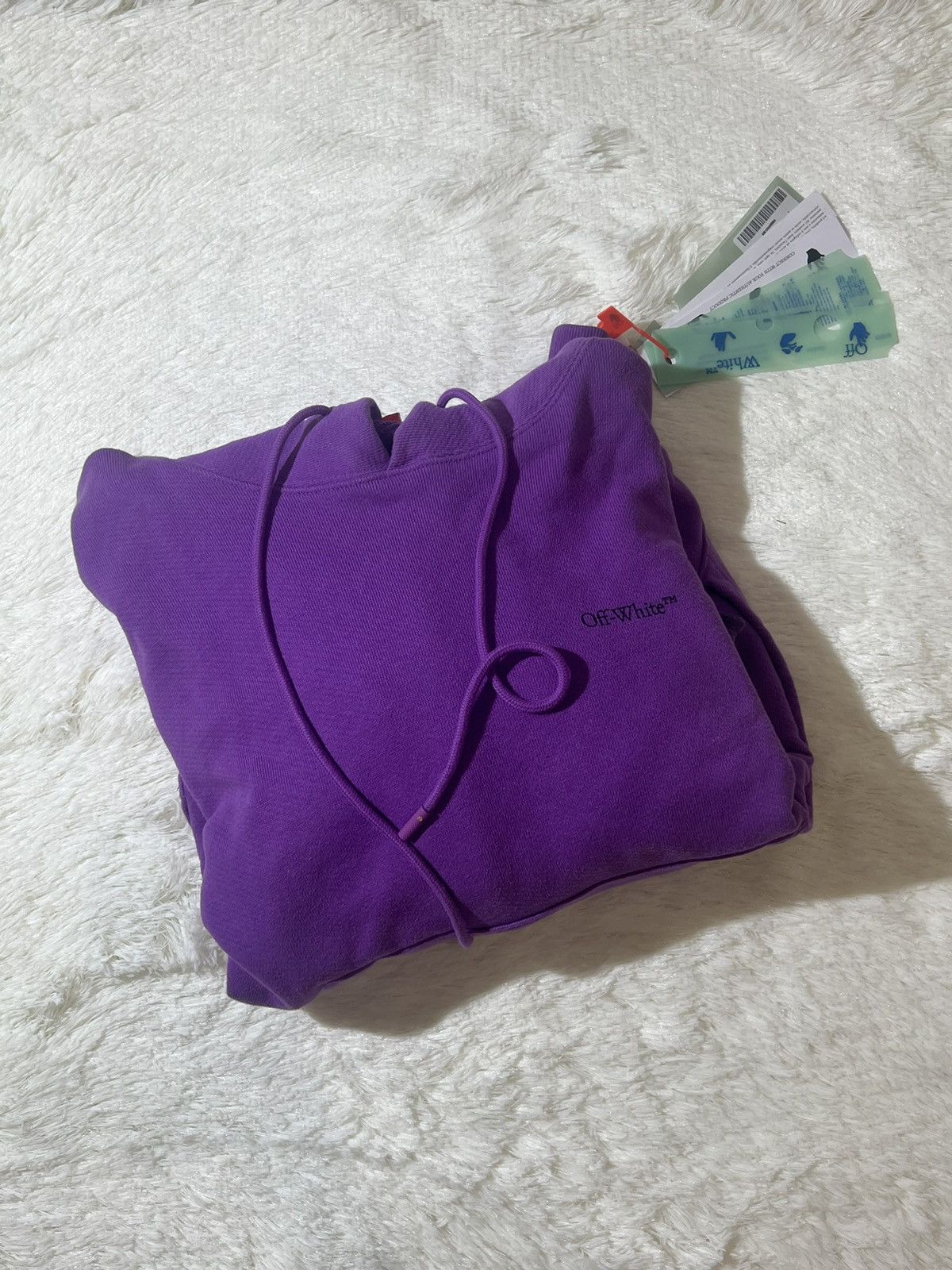 Off-White Off-White Arrows Print Drawstring Purple Hoodie Size US L / EU 52-54 / 3 - 1 Thumbnail